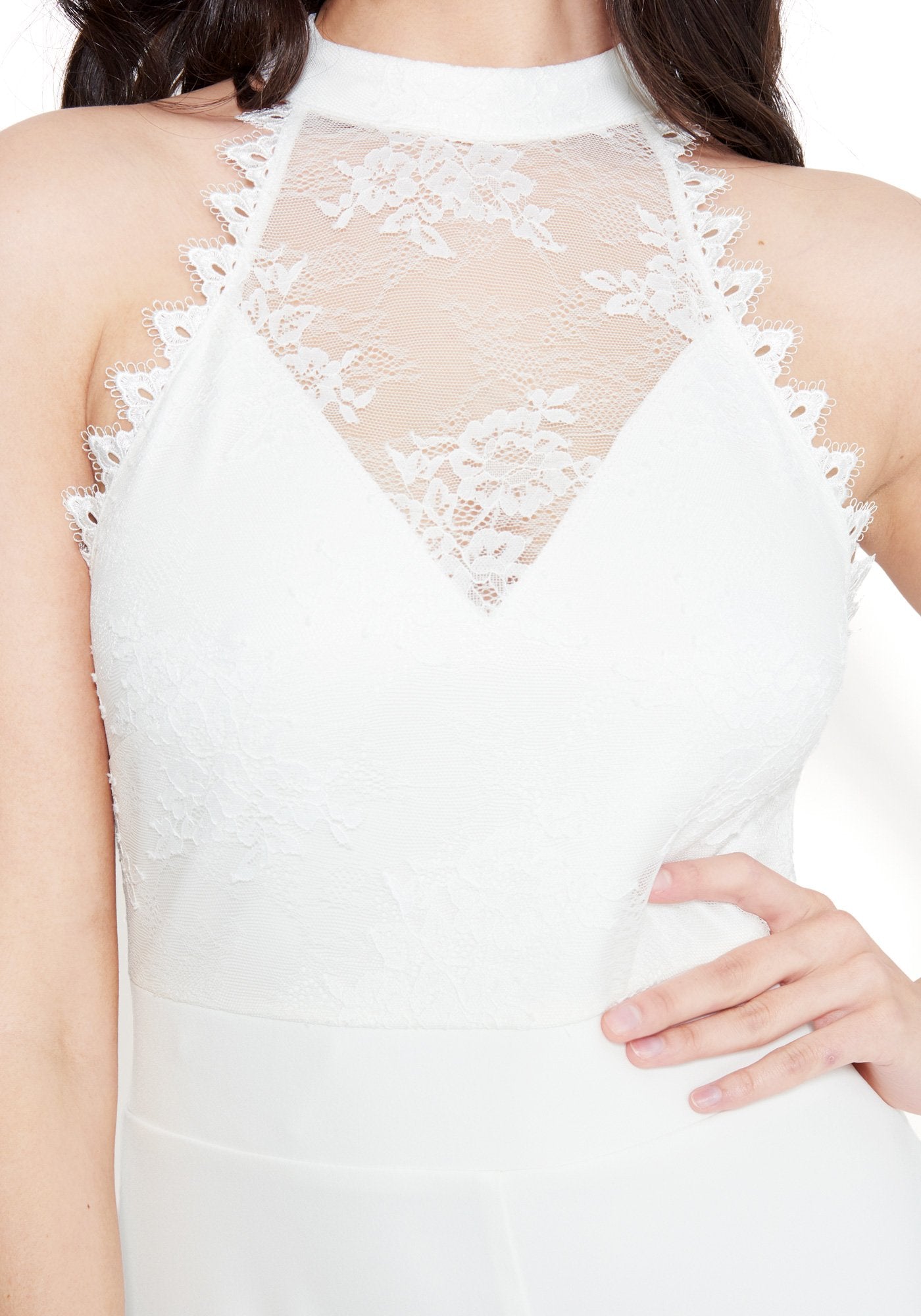 Lace And Ponte Jumpsuit