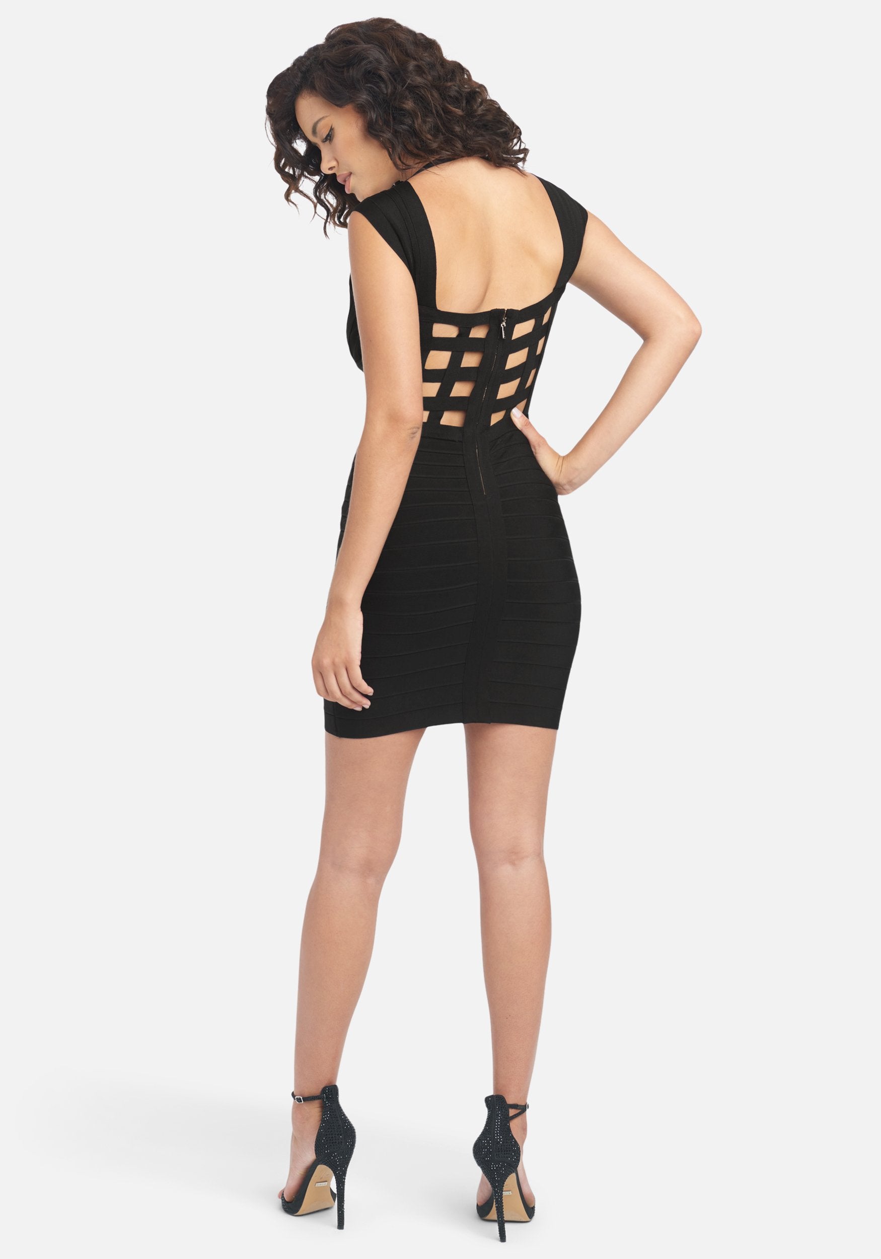 Open Back Cut Out Bandage Dress