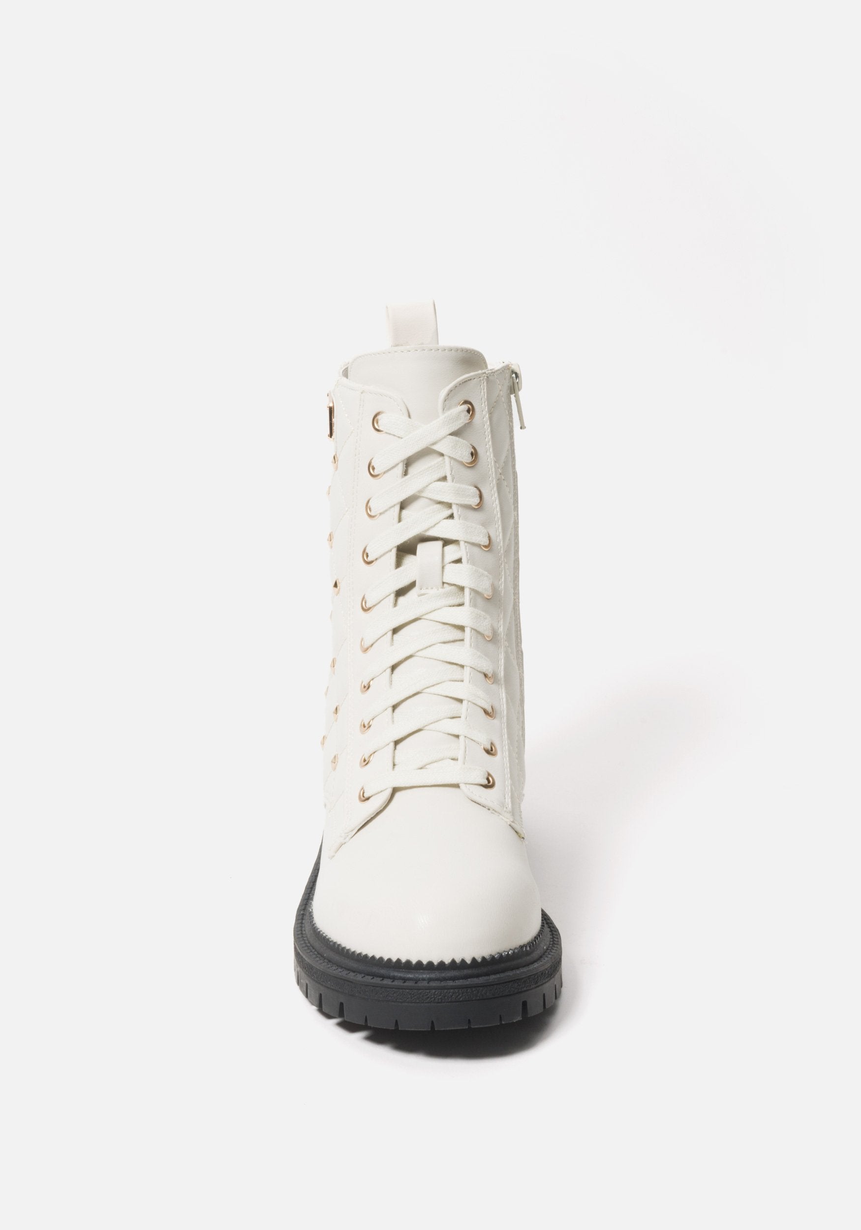 Dorienne B Quilted Combat Boots