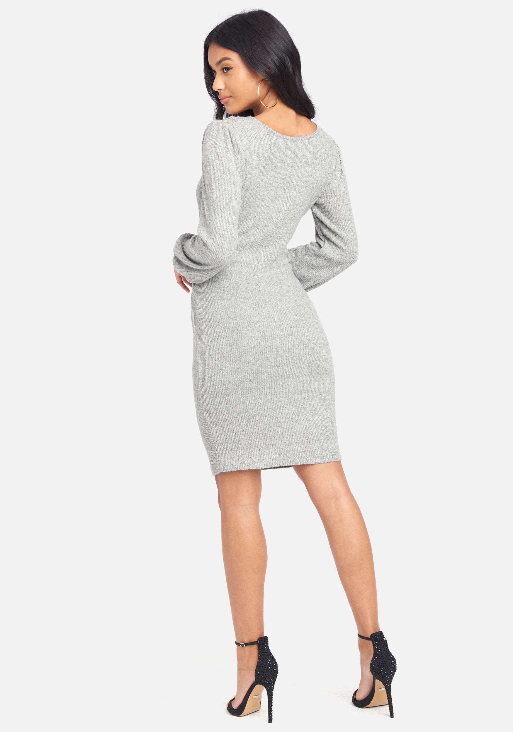 Sweater Knit Waist Tie Dress