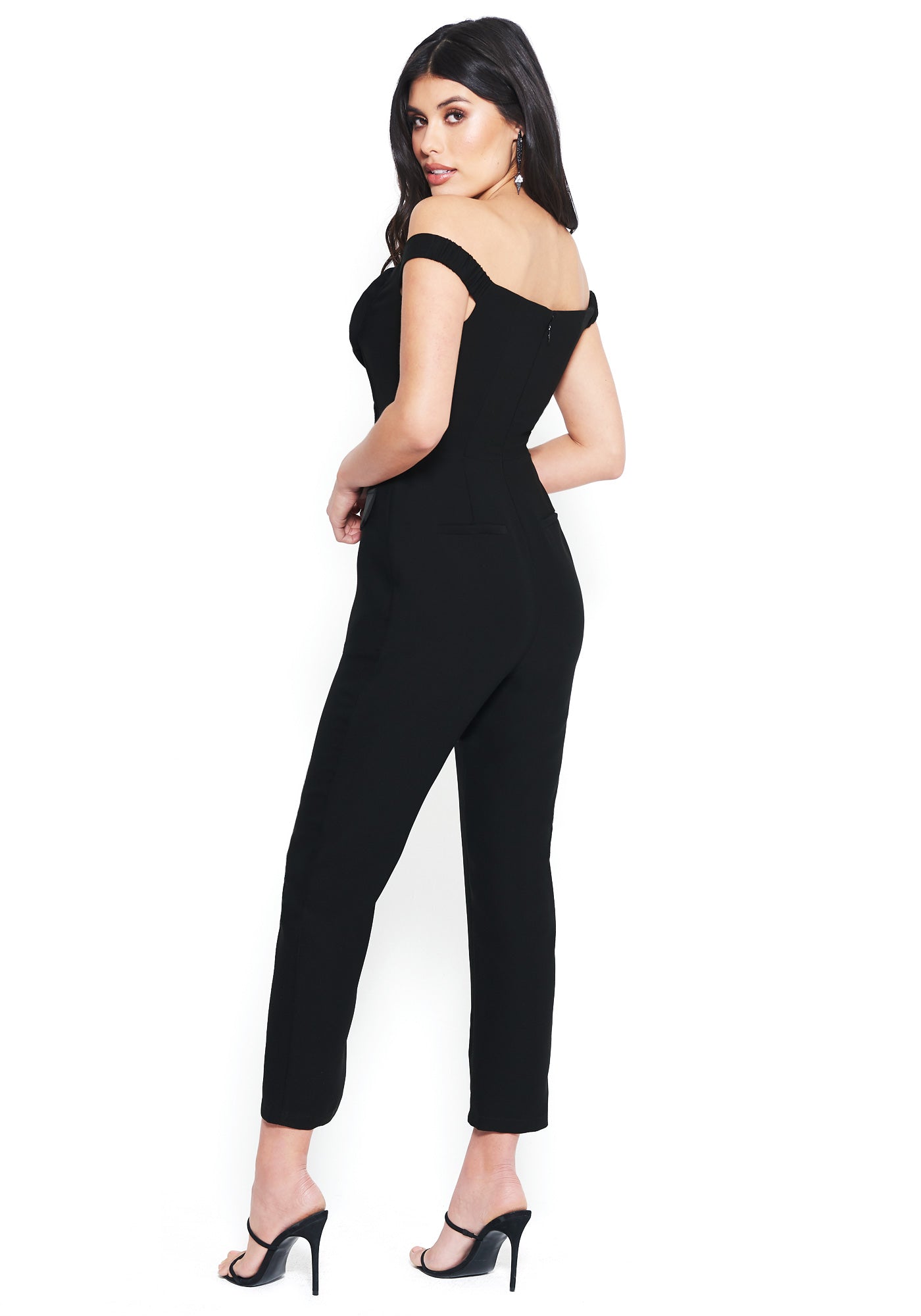 Off Shoulder Blazer Jumpsuit