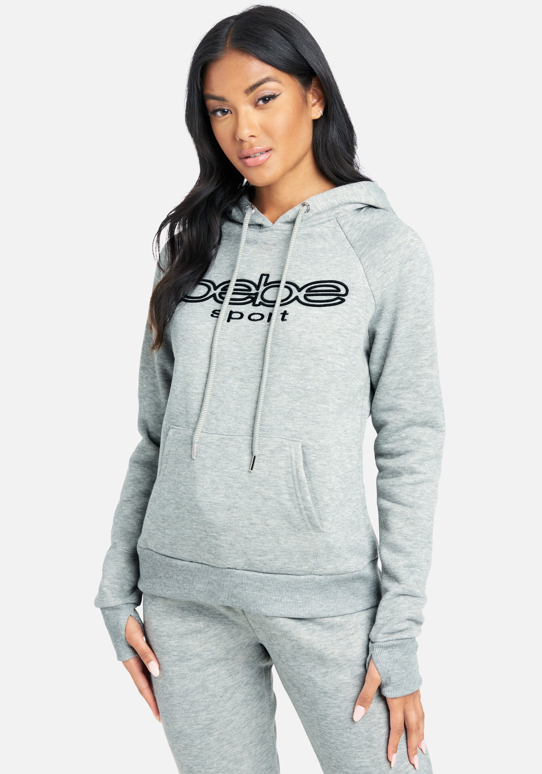 Bebe Sport Embroidered Logo Hoodie