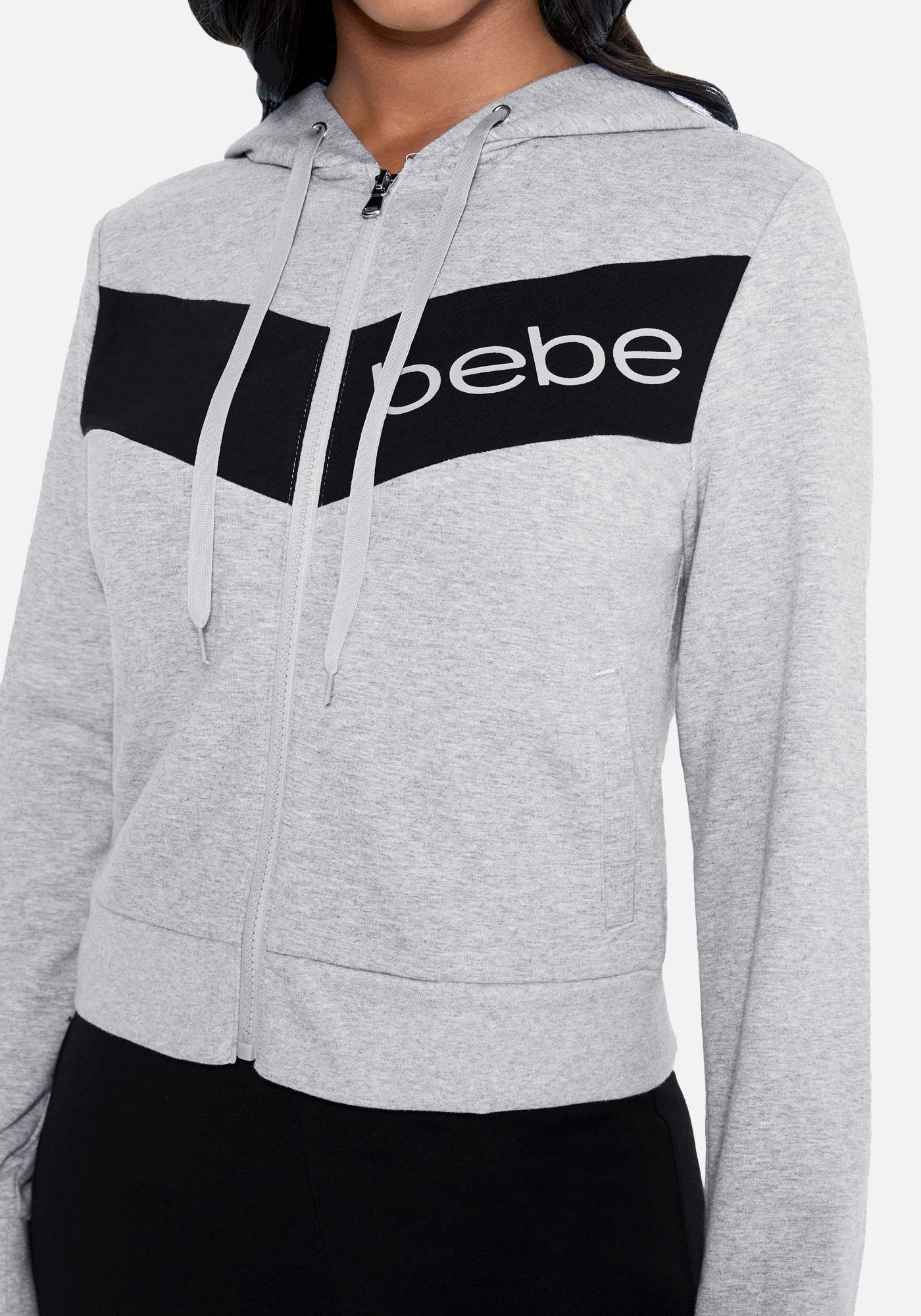 Bebe Logo French Terry Hoodie