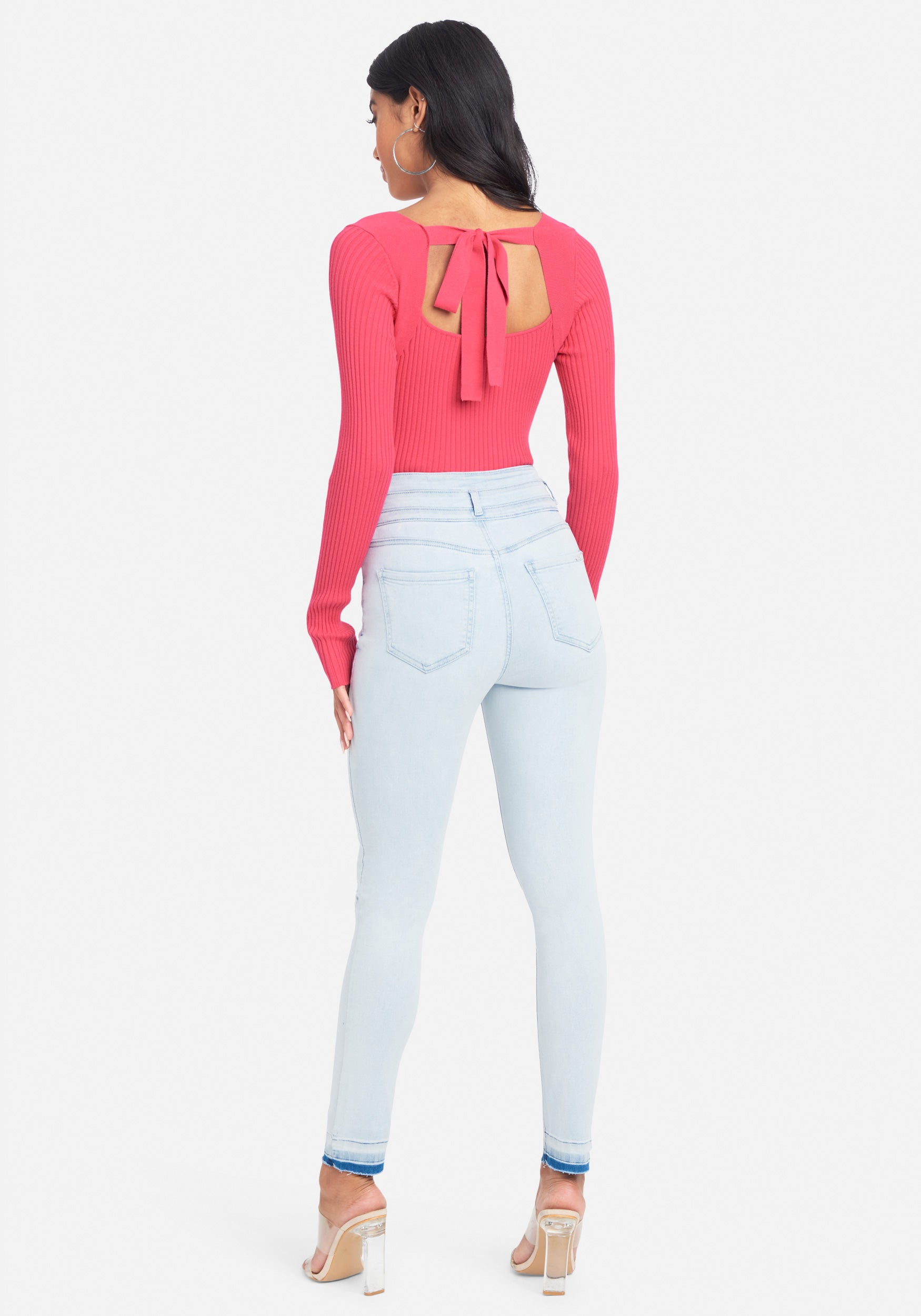 Multi Loop High Waist Jeans