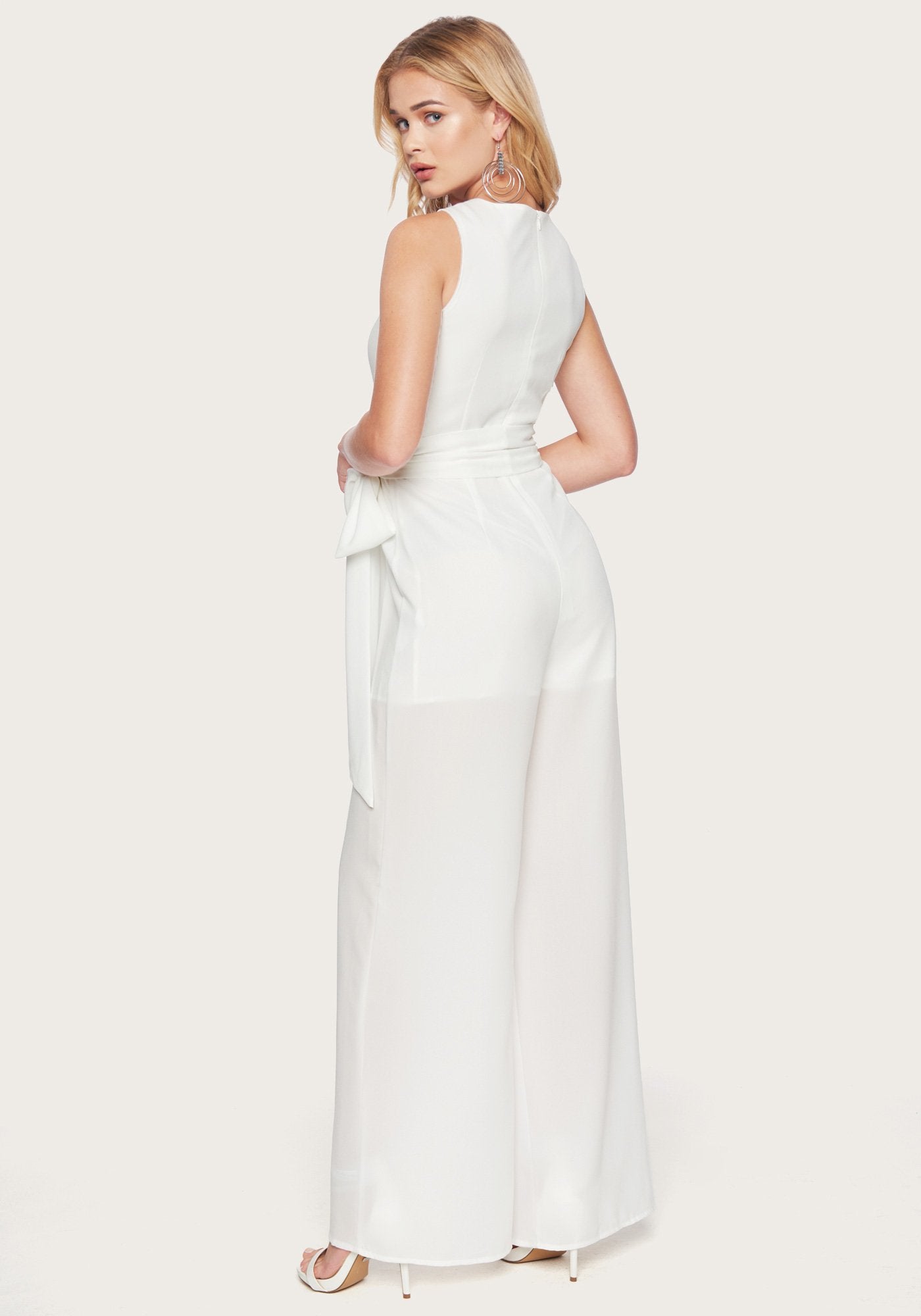 Slit Wide Leg Jumpsuit