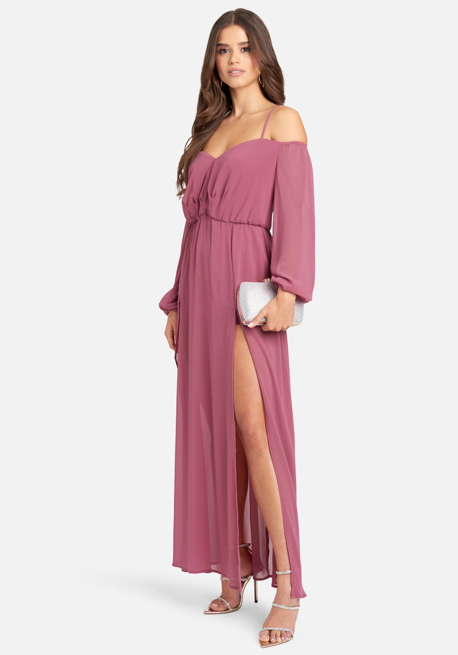 Romantic Slit Maxi Dress