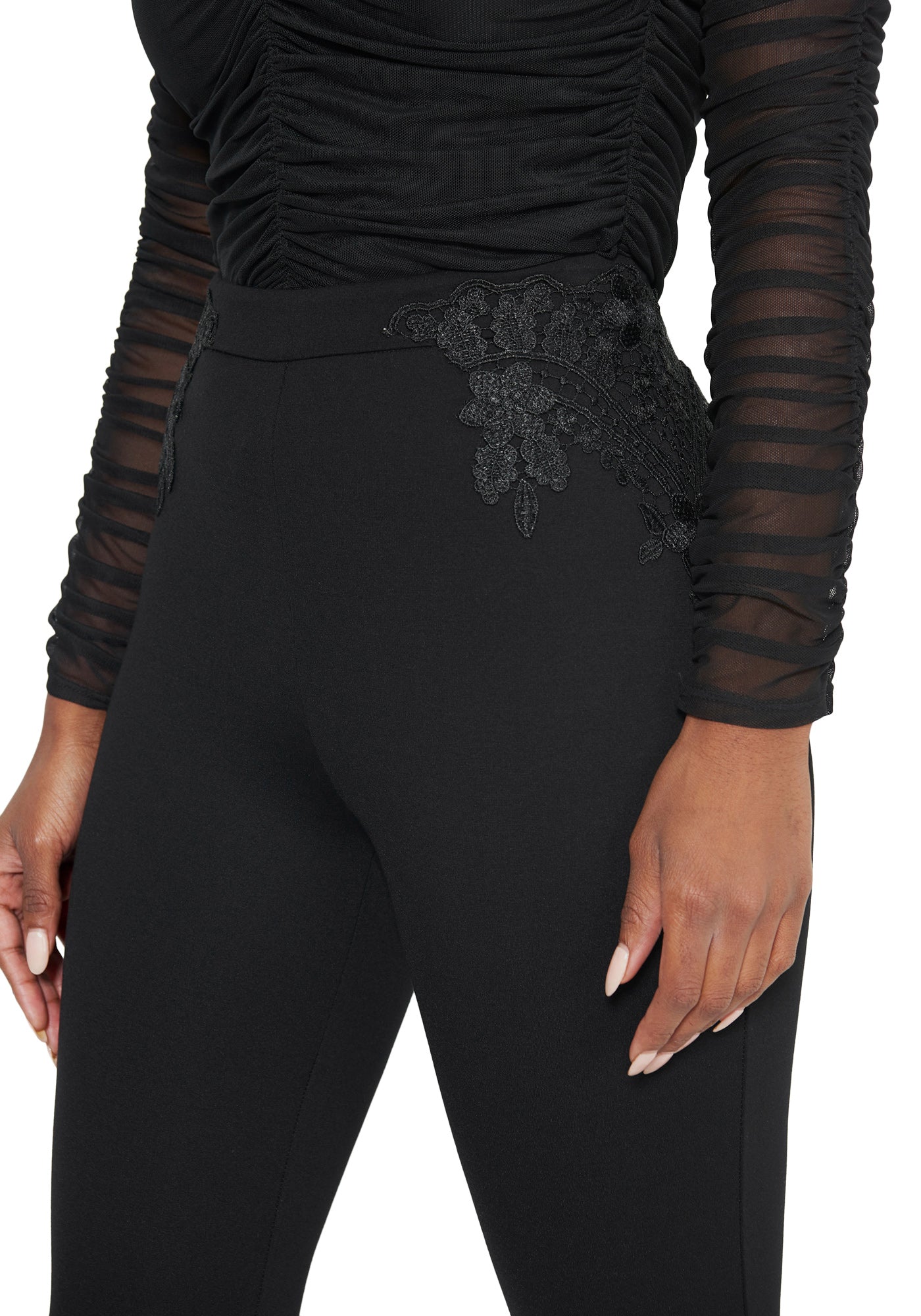 Lace Inset Detail Legging