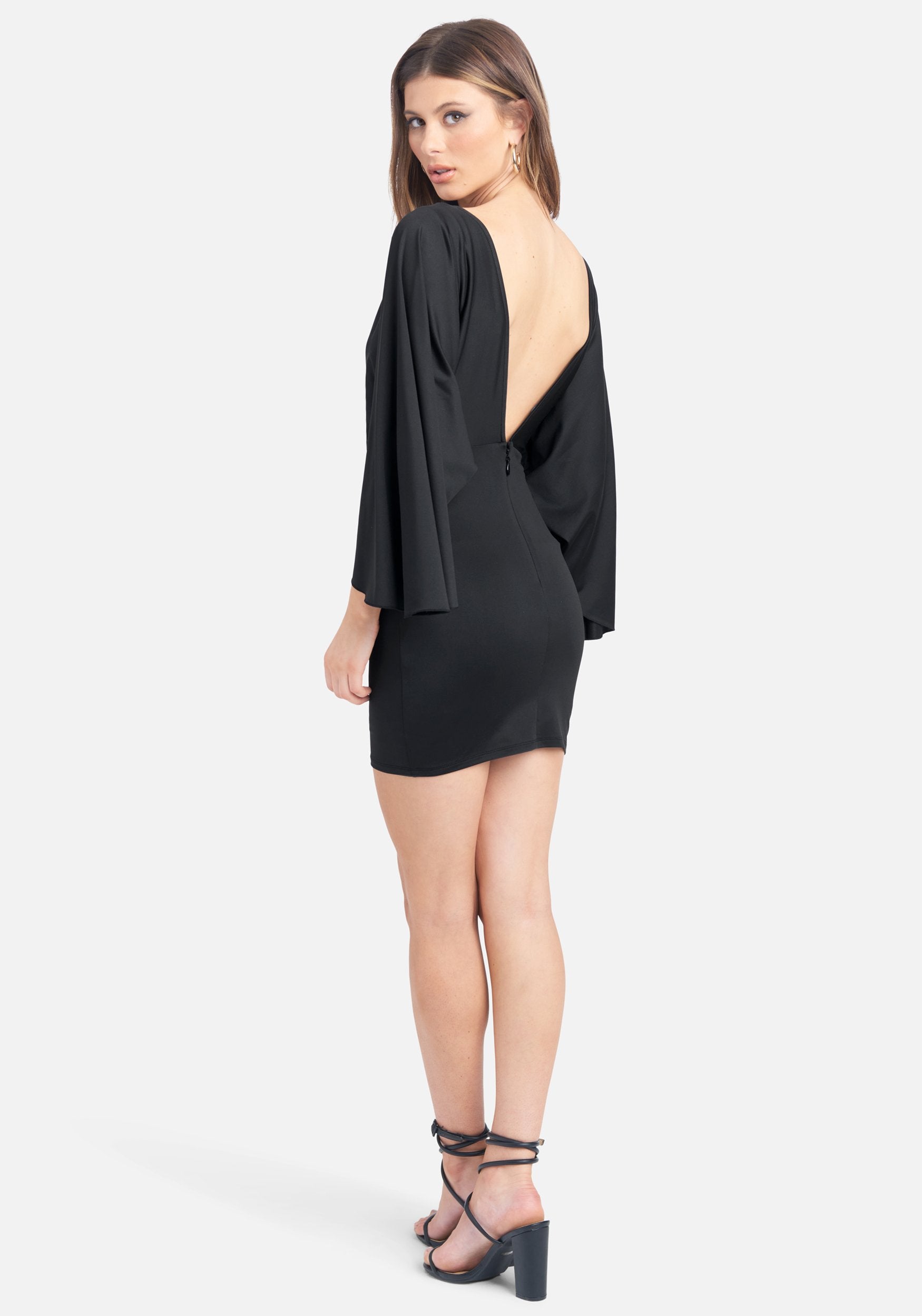 Plunge Wing Mini Dress