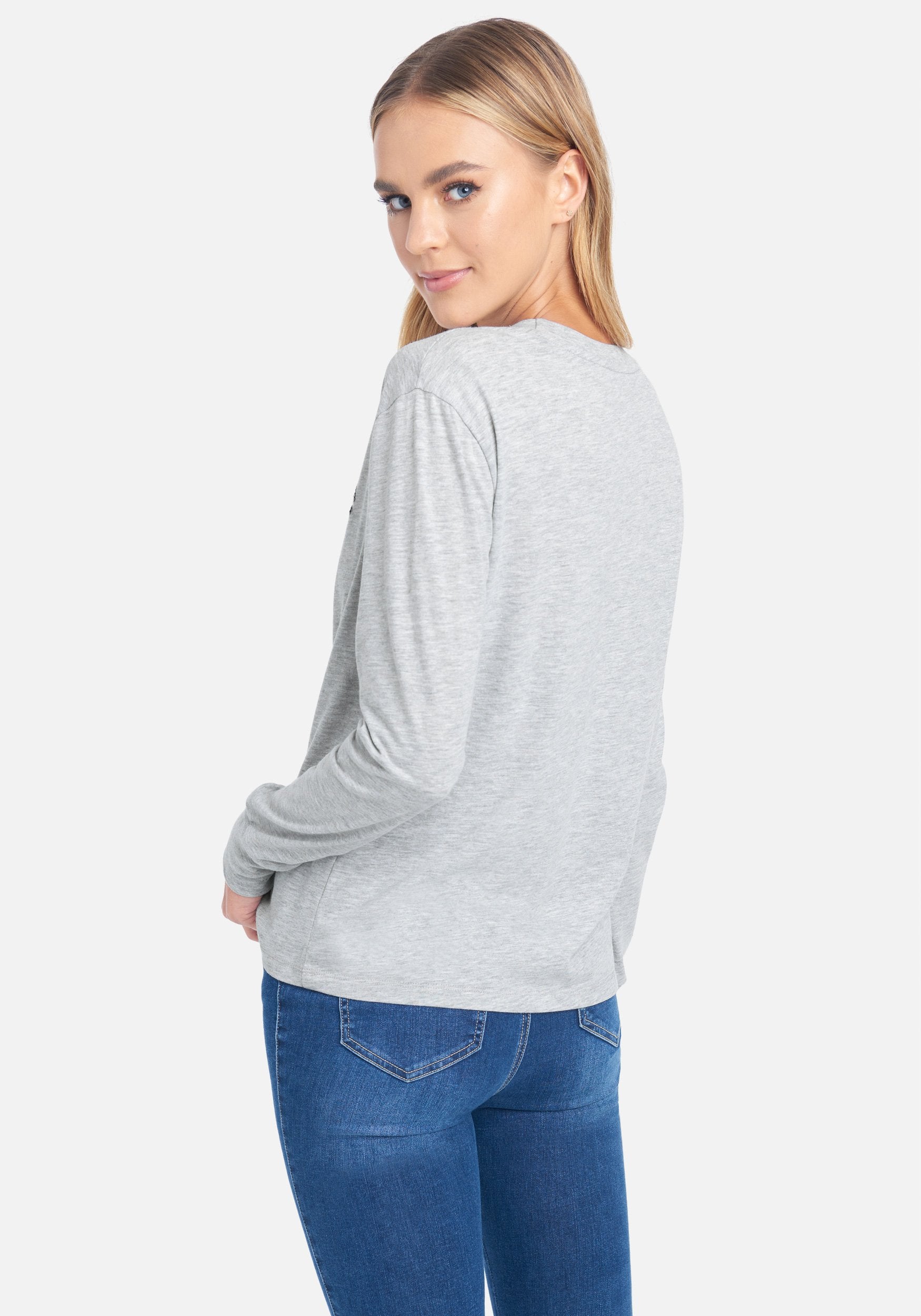 Sequin Bebe Long Sleeve Tee