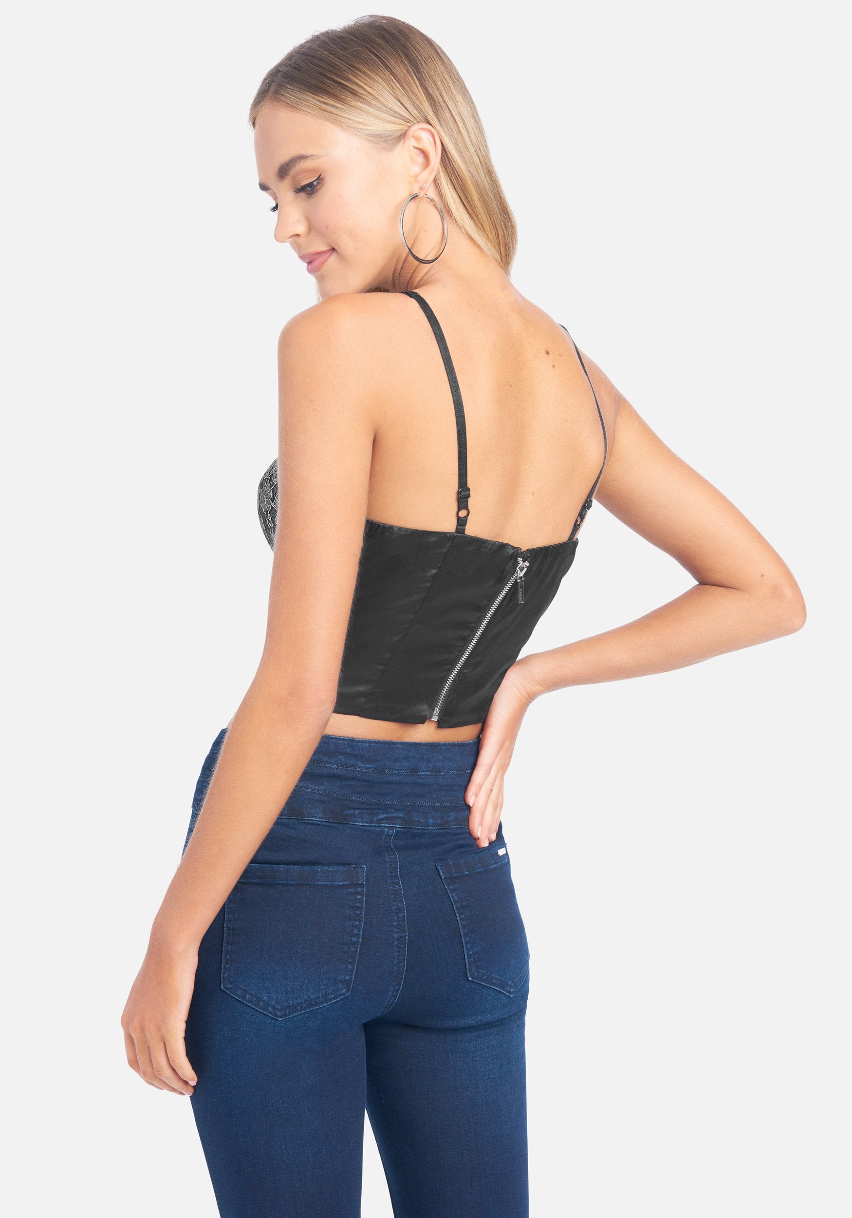 Metallic Foil Lace Bralette