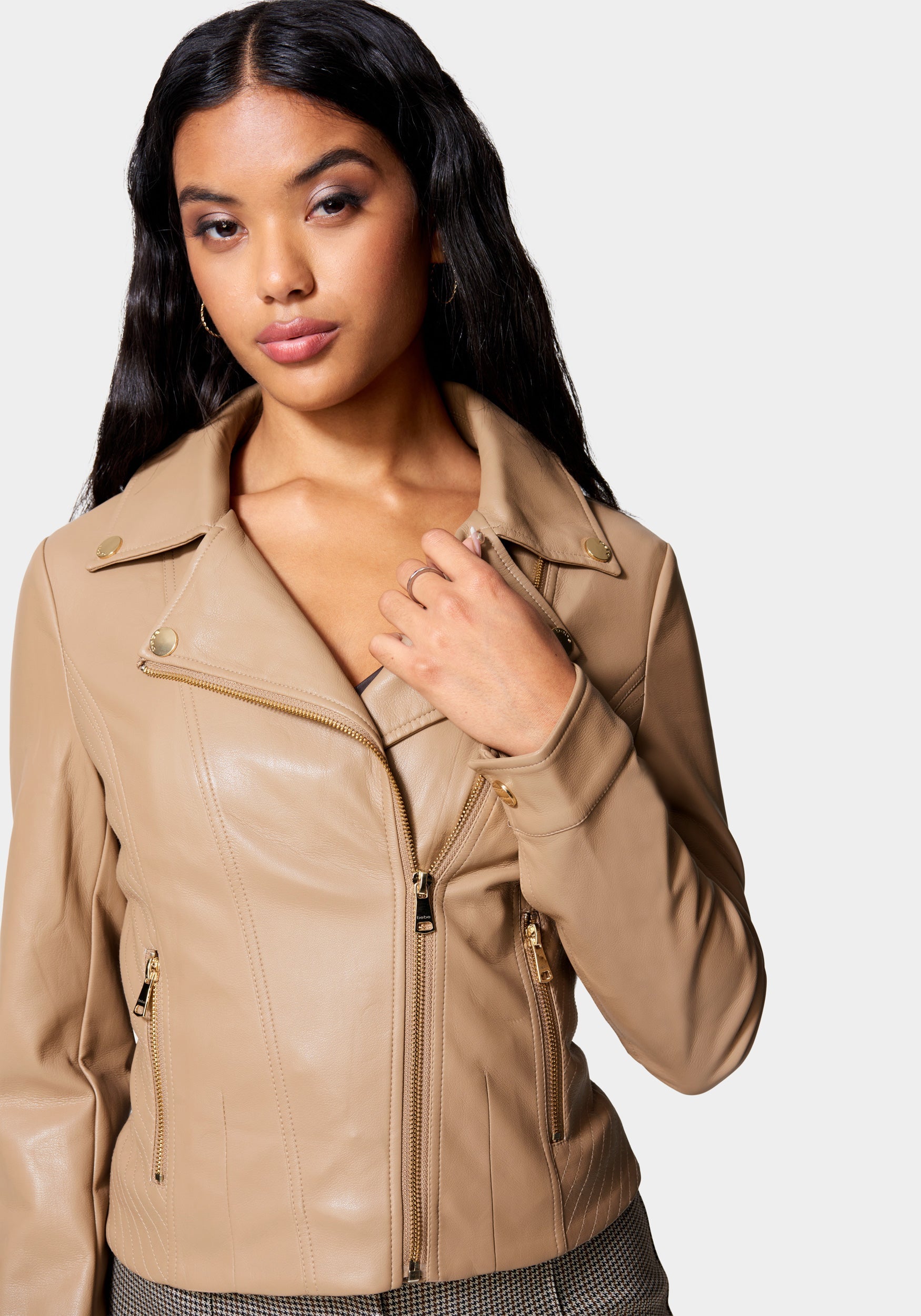 Vegan Leather Moto Jacket