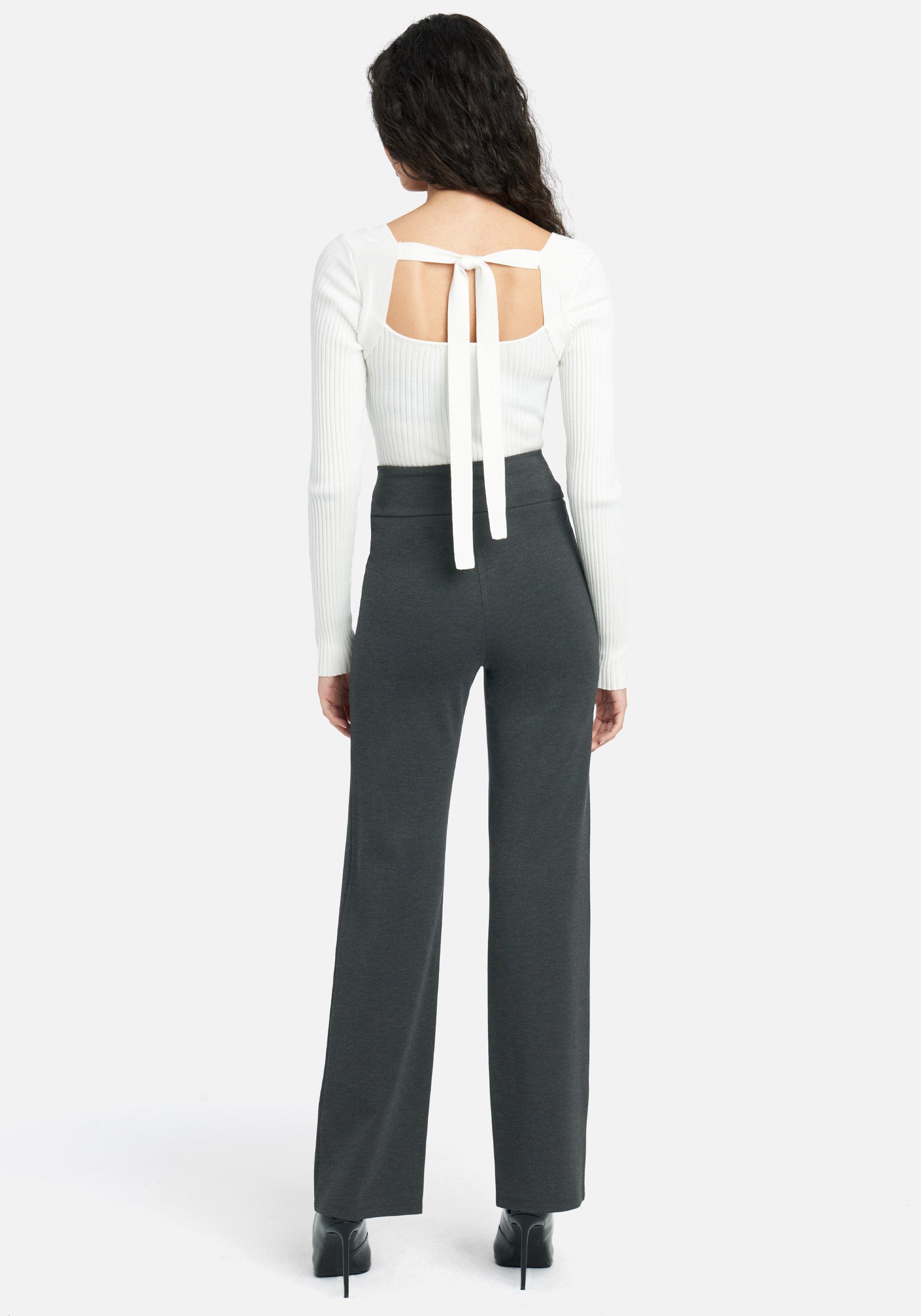 Front Seam With Buckle Detail Pants