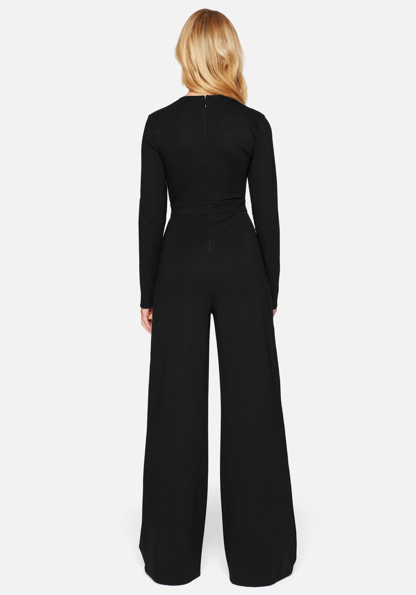 Jeweled Deep V Jumpsuit