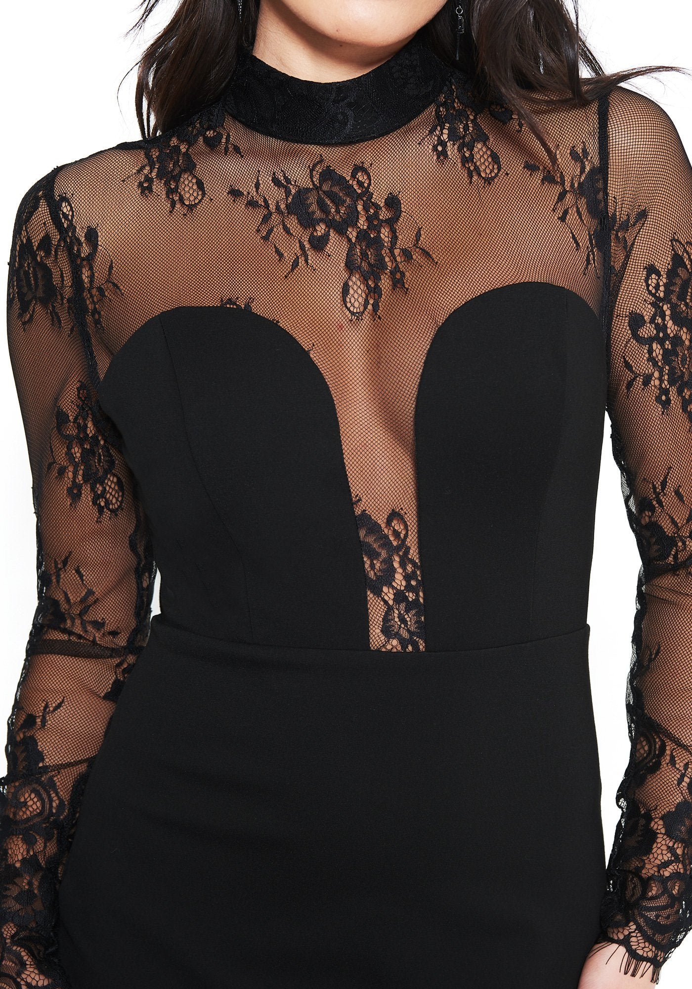 Lace Long Sleeve Dress