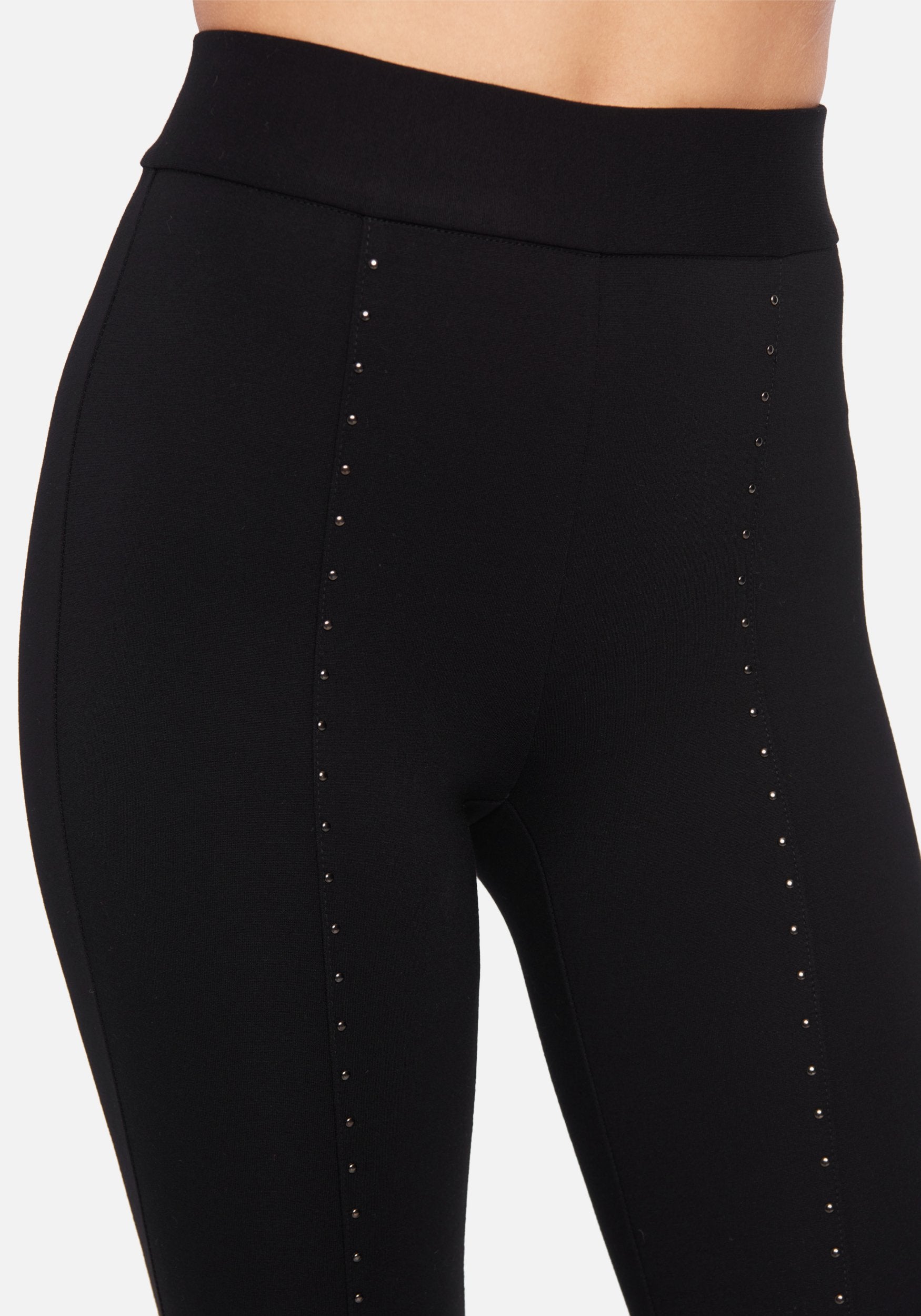 High Waist Stud Detail Legging