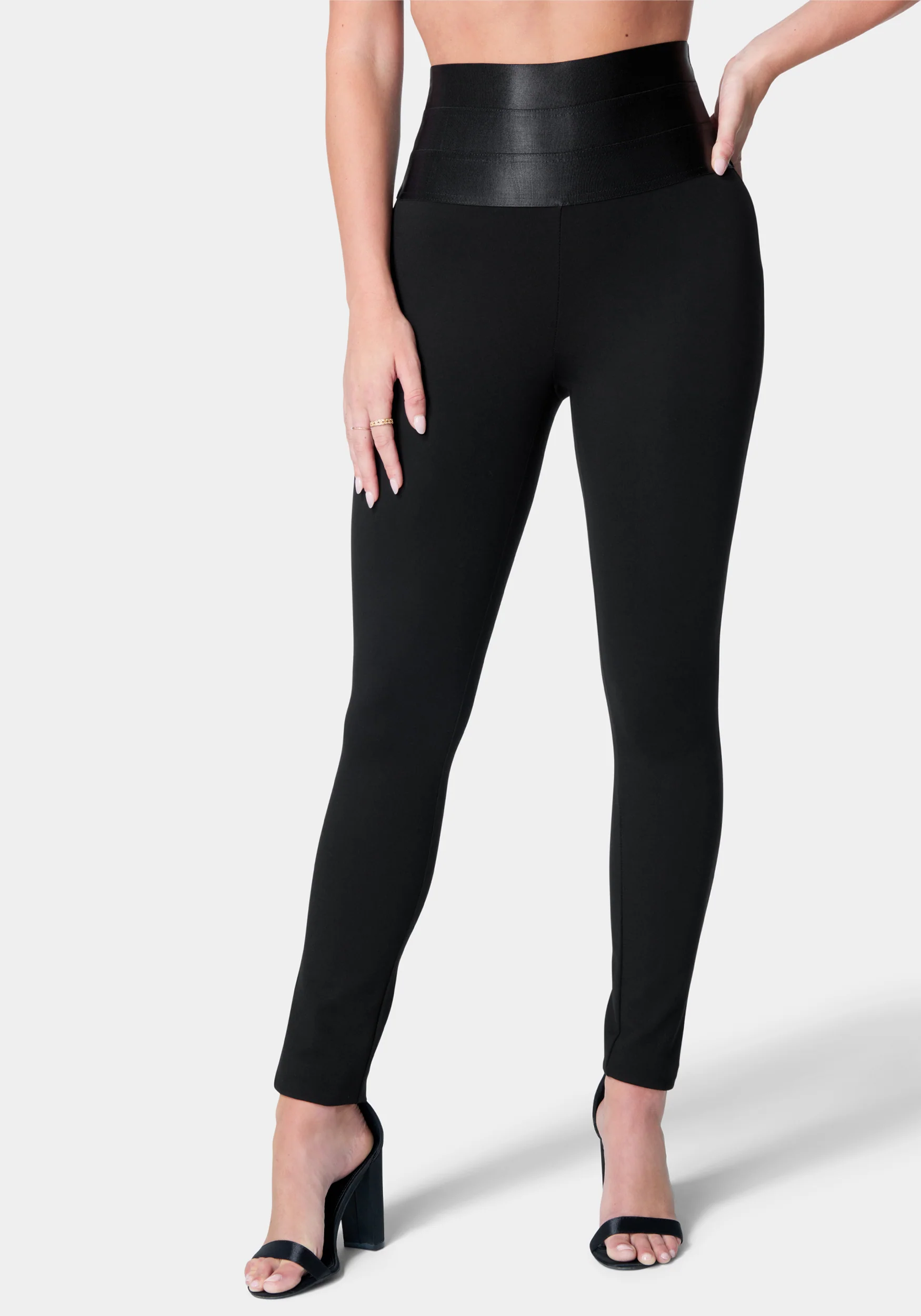 Satiny High Waist Leggings
