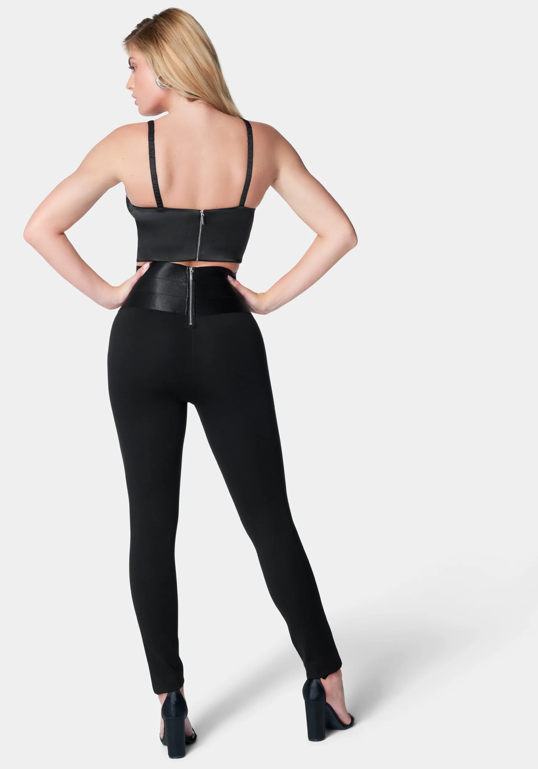 Satiny High Waist Leggings