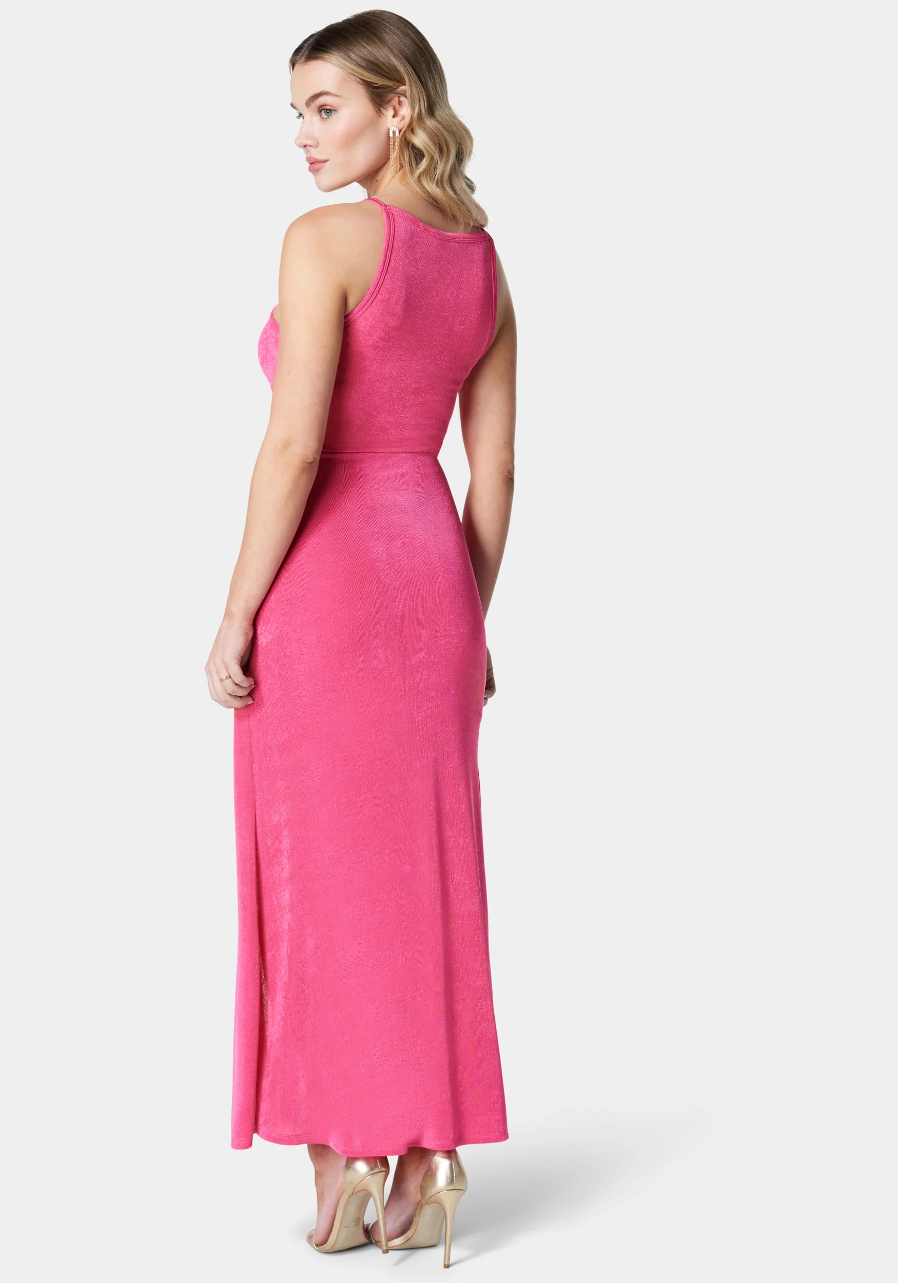 Overlay Slinky Knit Dress