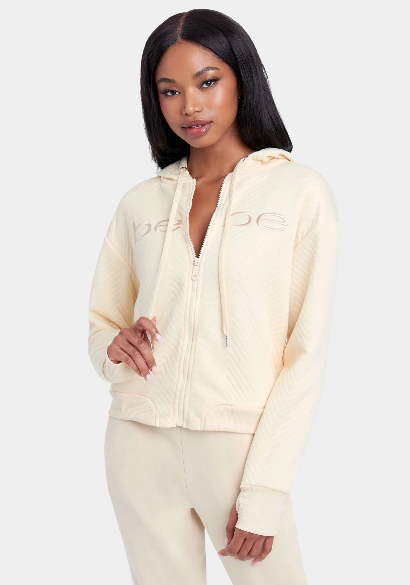 Bebe Logo Quilted Jacket