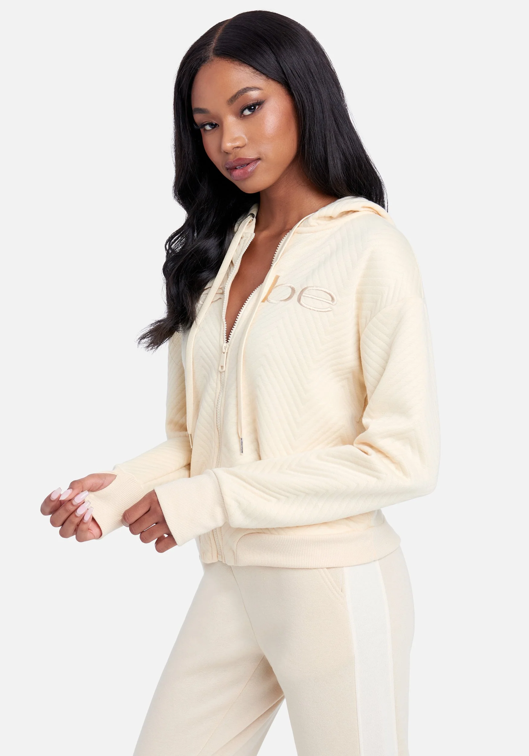 Bebe Logo Quilted Jacket