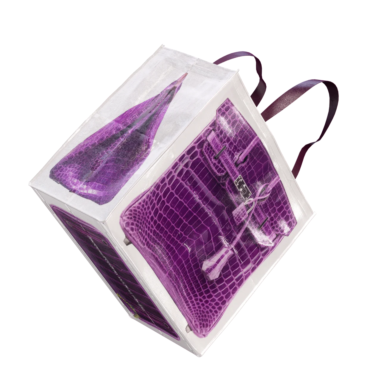 INS blogger spoofs creative grocery bag platinum bag replica casual bag