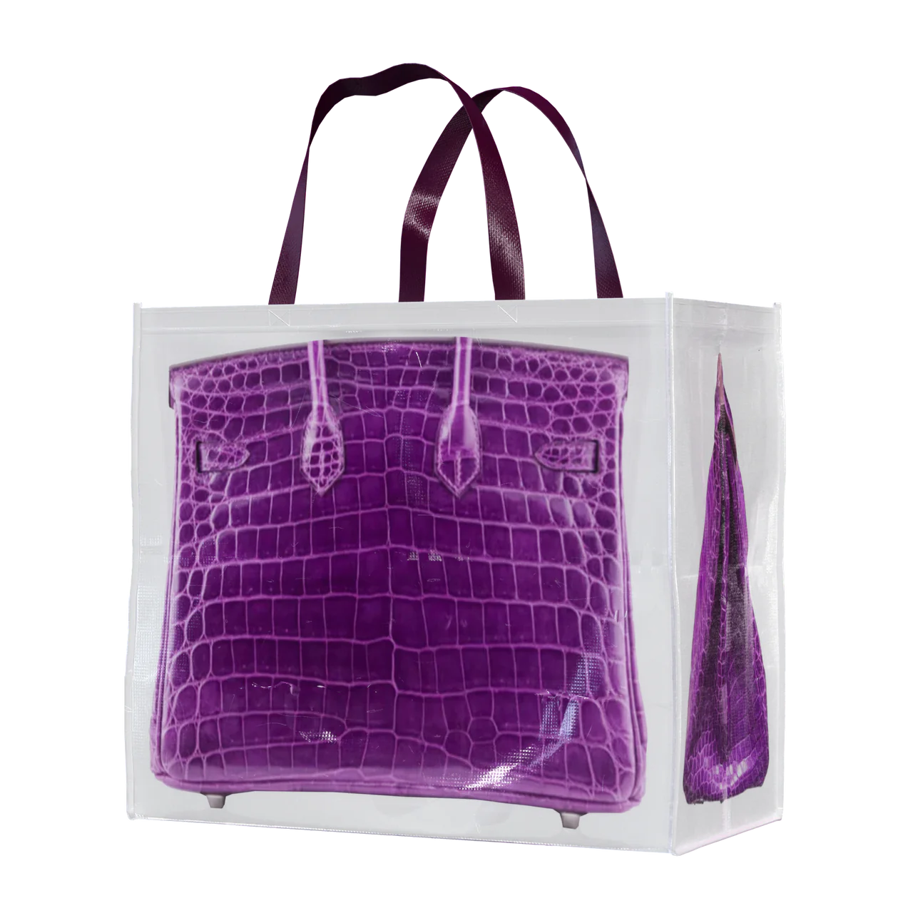 INS blogger spoofs creative grocery bag platinum bag replica casual bag