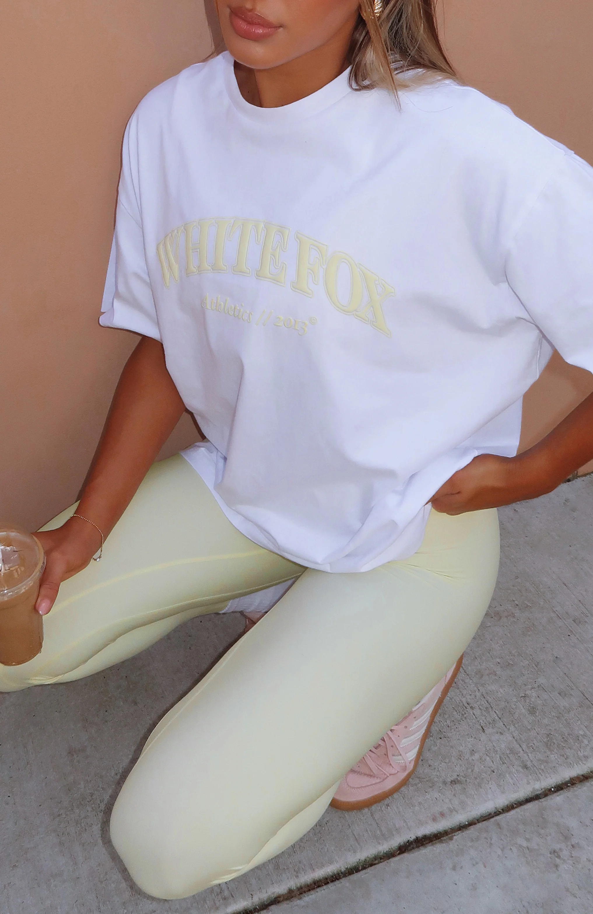 Athletics Era Oversized Tee White/Yellow