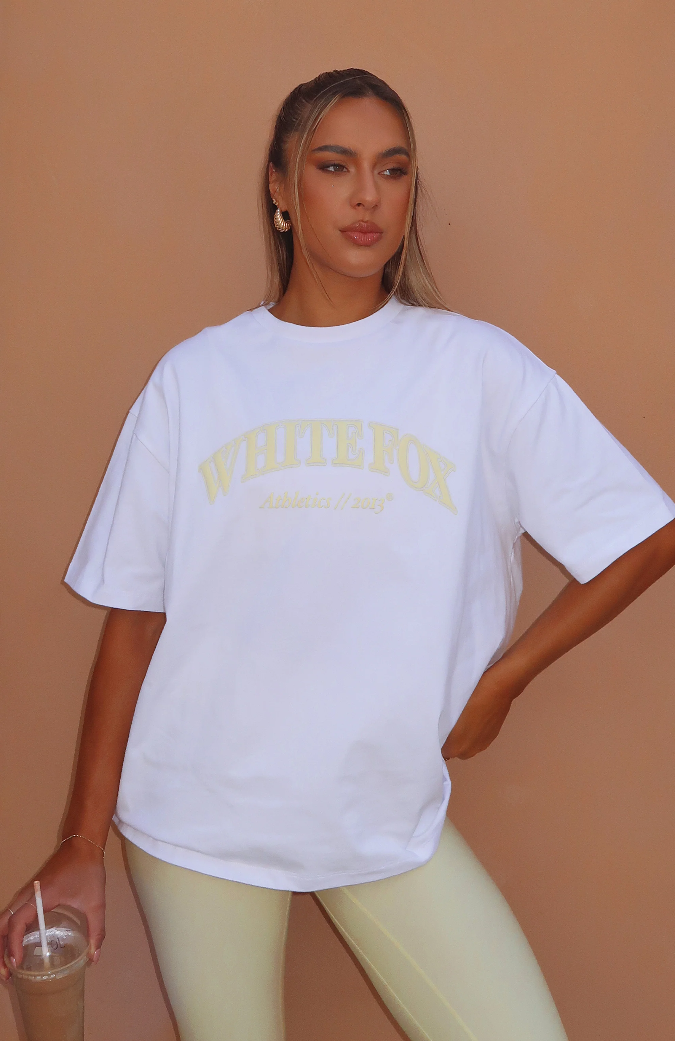 Athletics Era Oversized Tee White/Yellow