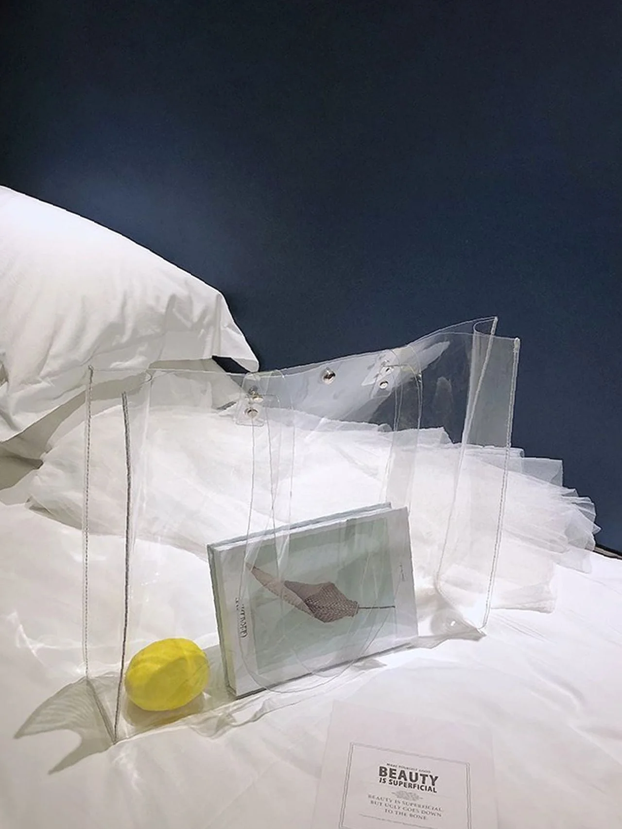 Bag For Love - Transparent Large Capacity Shoulder Tote Bag  - Women Tote Bags