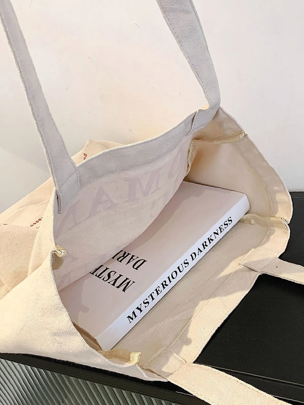 Bag For Love - Letter Graphic Shopper Bag  - Women Tote Bags