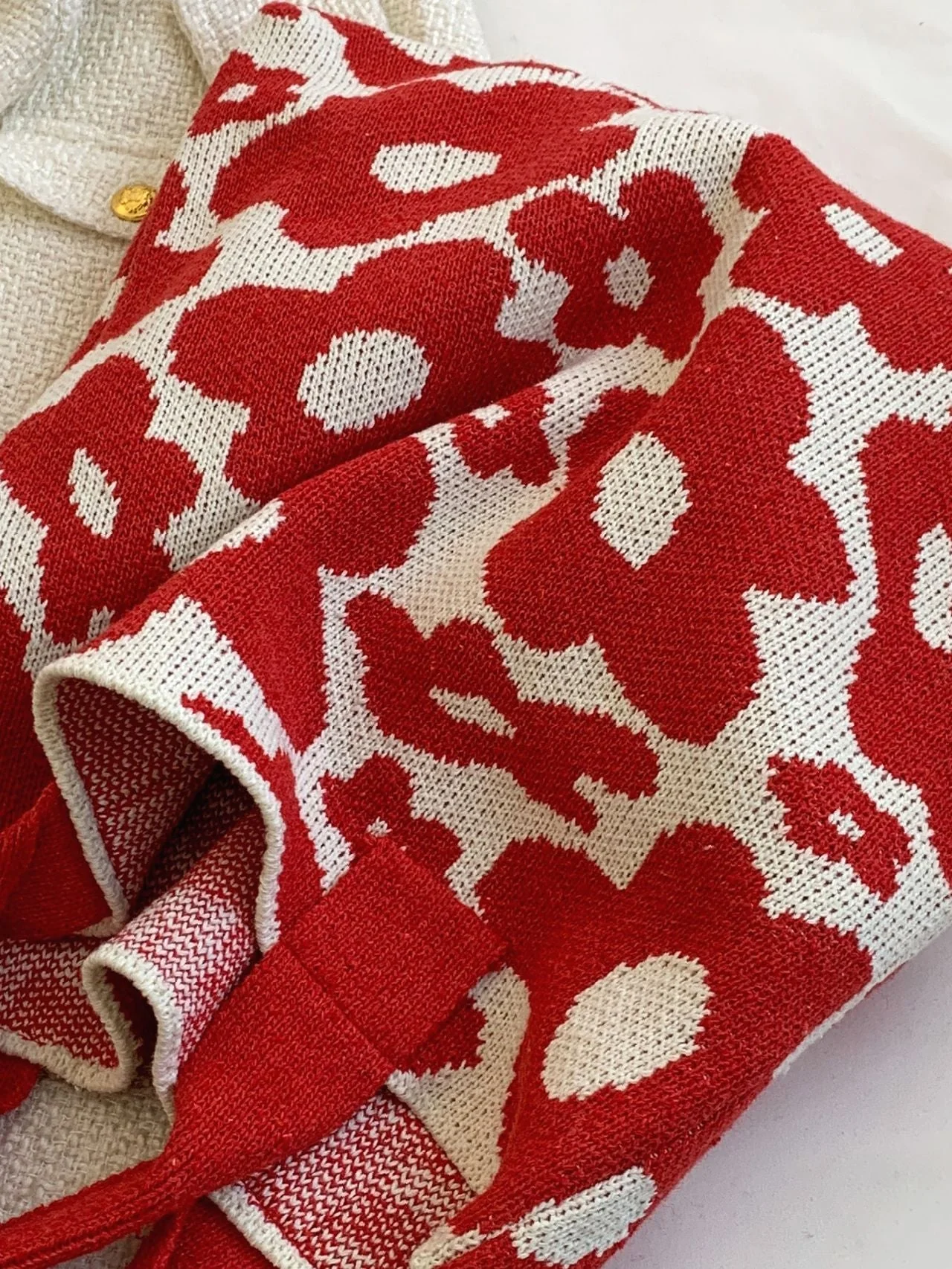 Bag For Love - Floral Graphic Large Capacity Crochet Bag  - Women Tote Bags