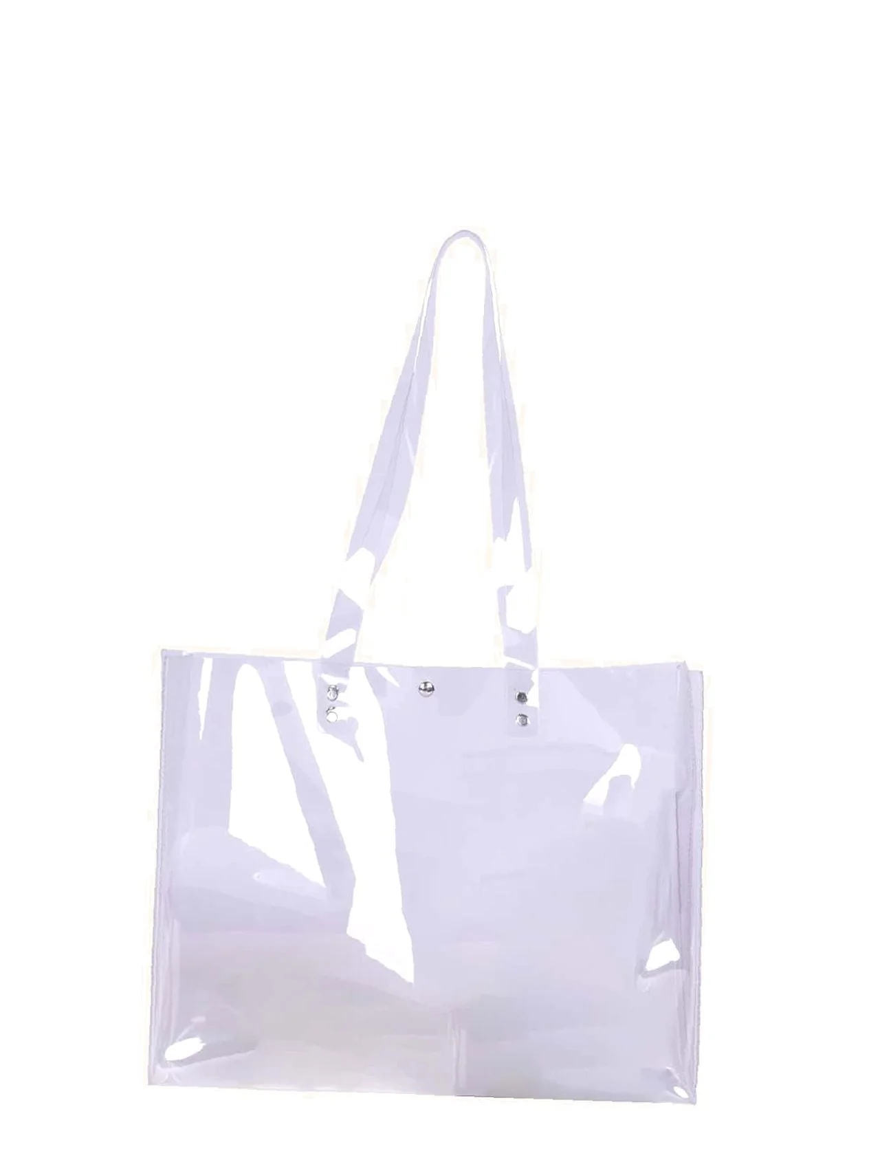 Bag For Love - Transparent Large Capacity Shoulder Tote Bag  - Women Tote Bags