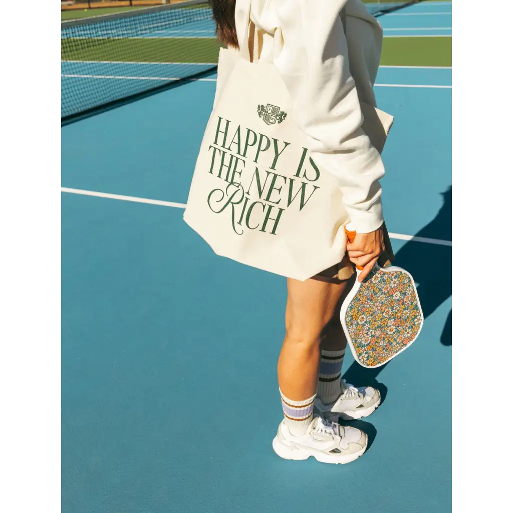 Happy Is the New Rich Extra Large Tote