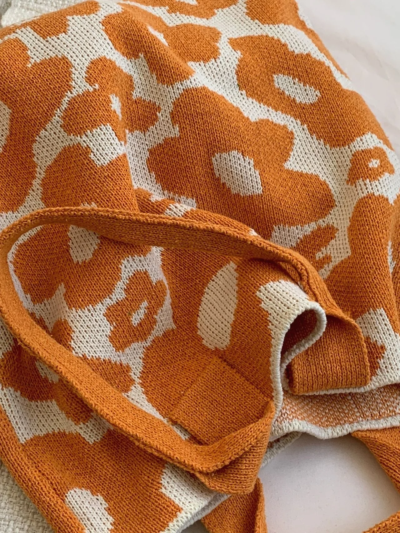 Bag For Love - Floral Graphic Large Capacity Crochet Bag  - Women Tote Bags