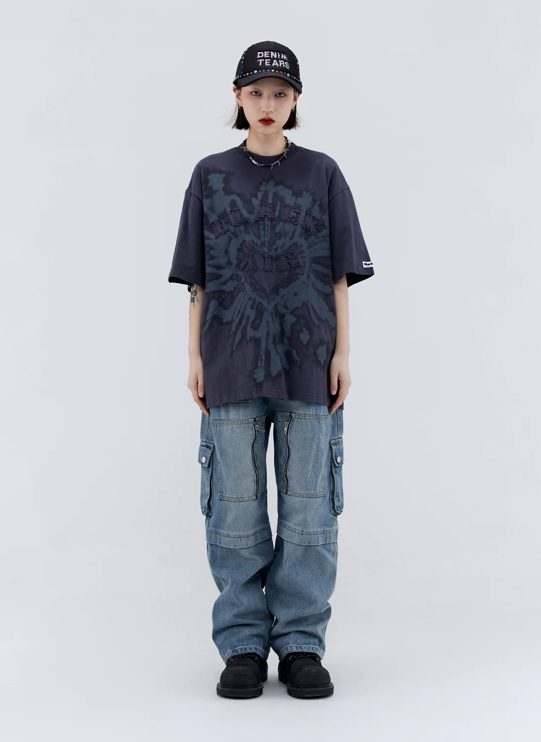 Blackair Mulberry Logo Patchwork T-Shirt