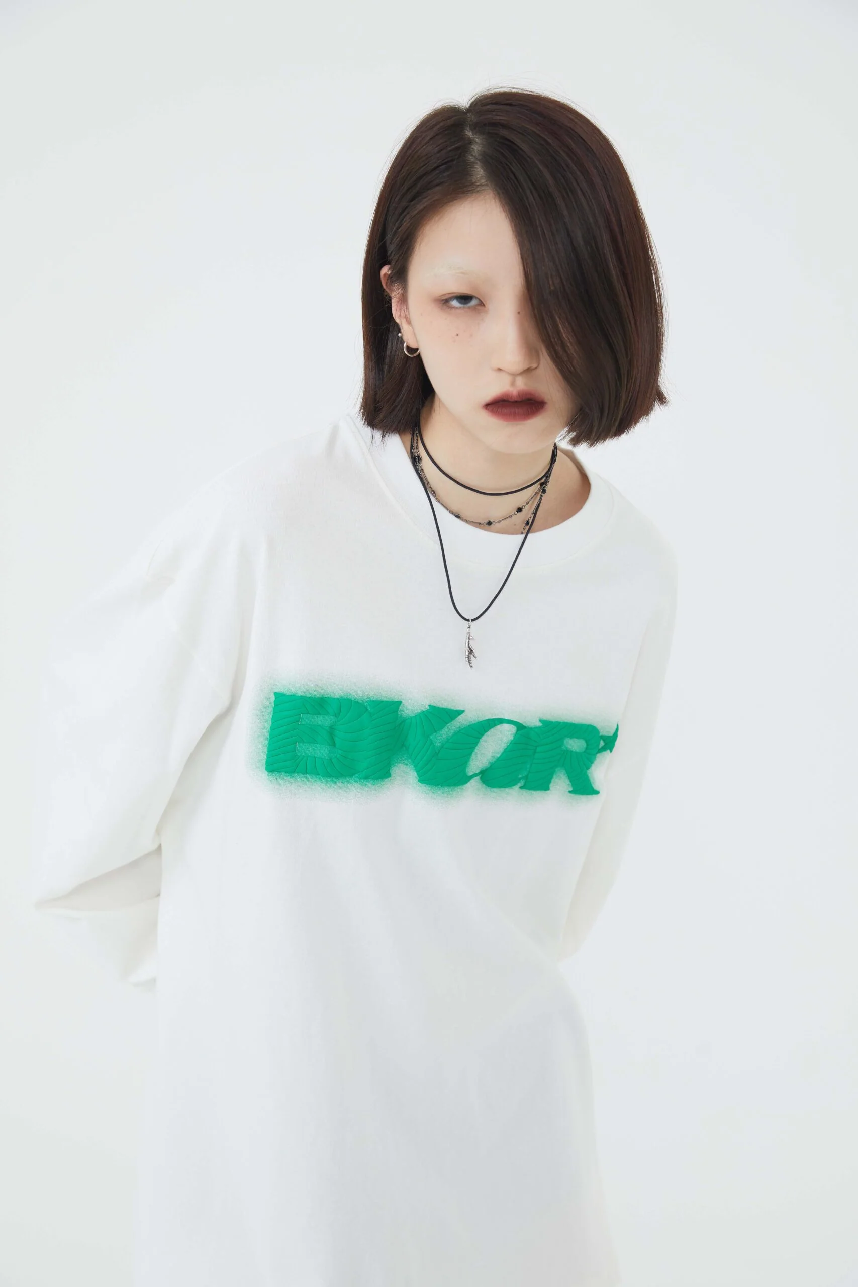 Motif Embossed Long-Sleeve