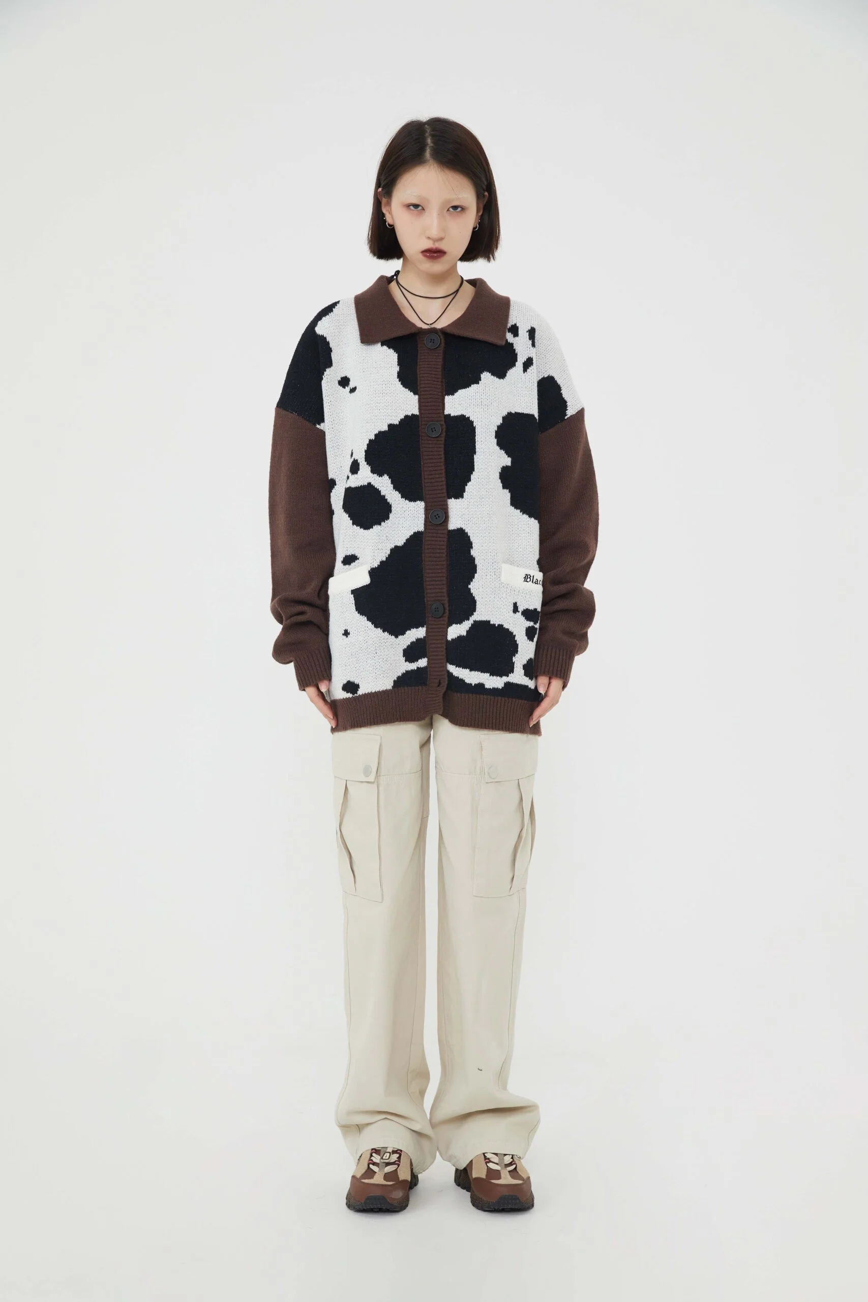 Dairy Cow Cardigan Knitwear