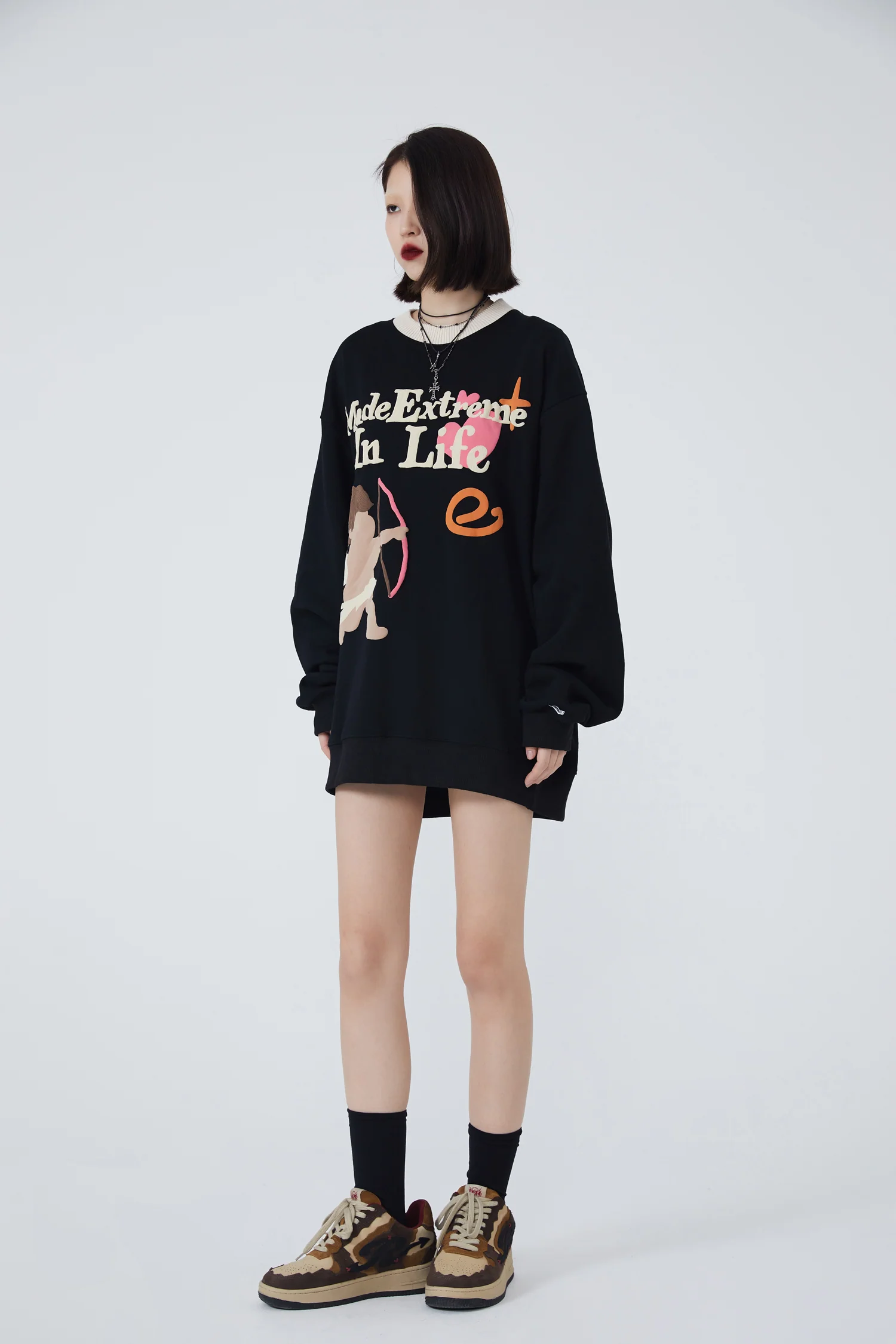 Arrow Cupid Sweatshirts Long-Sleeve