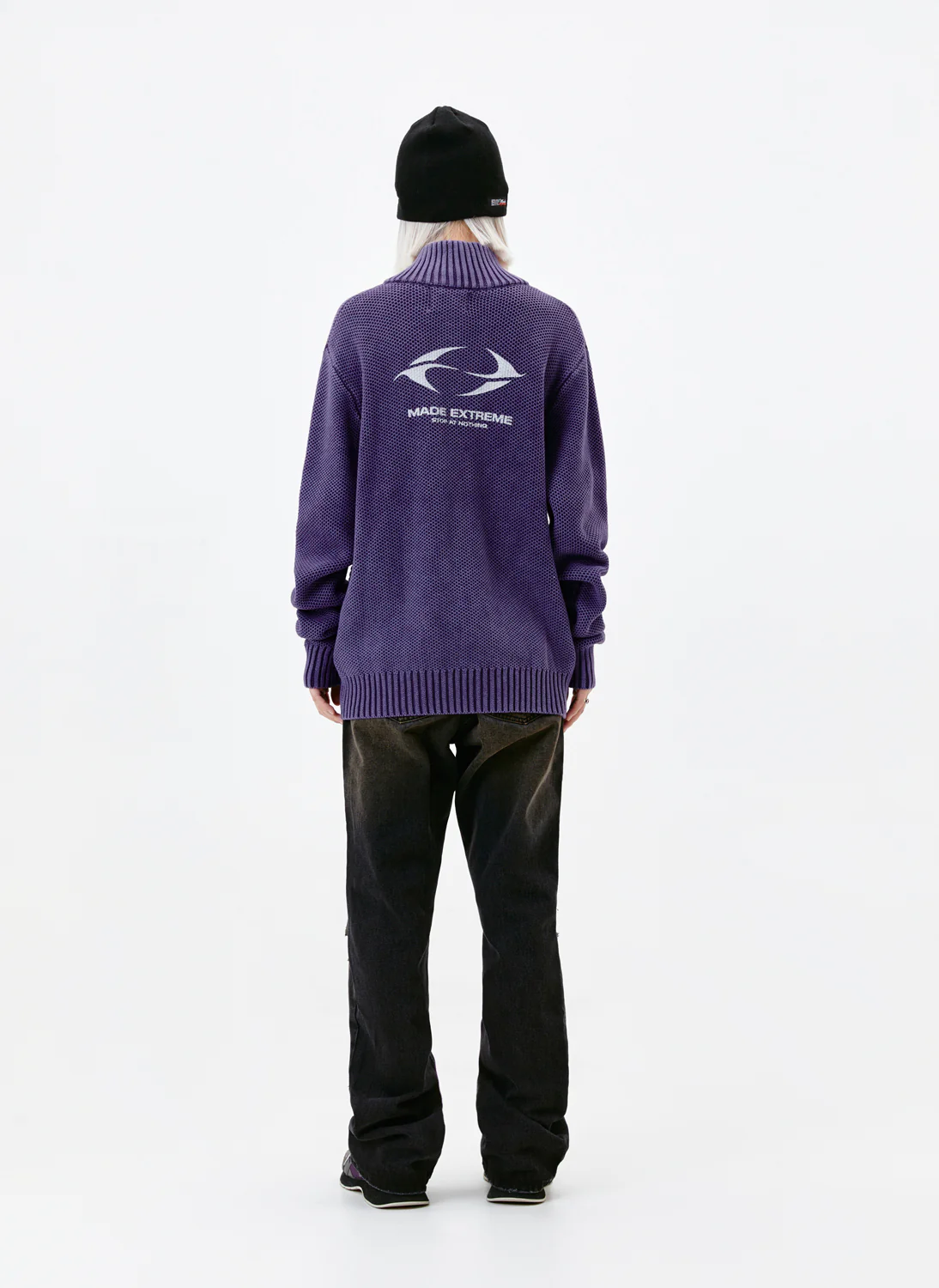 Work Hard Dream Big Knitwear Zipper