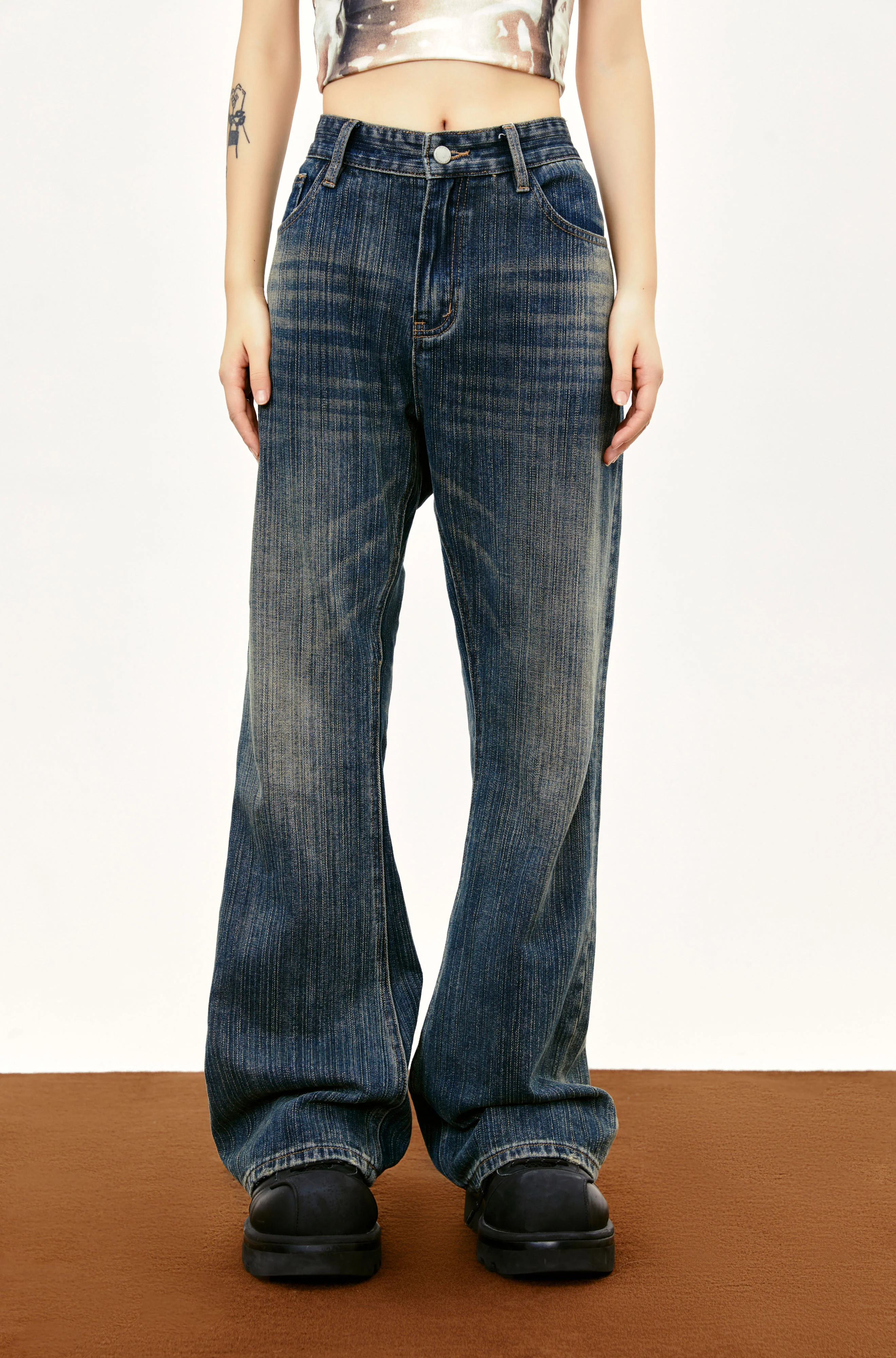 Bamboo Blinds Jeans Pants