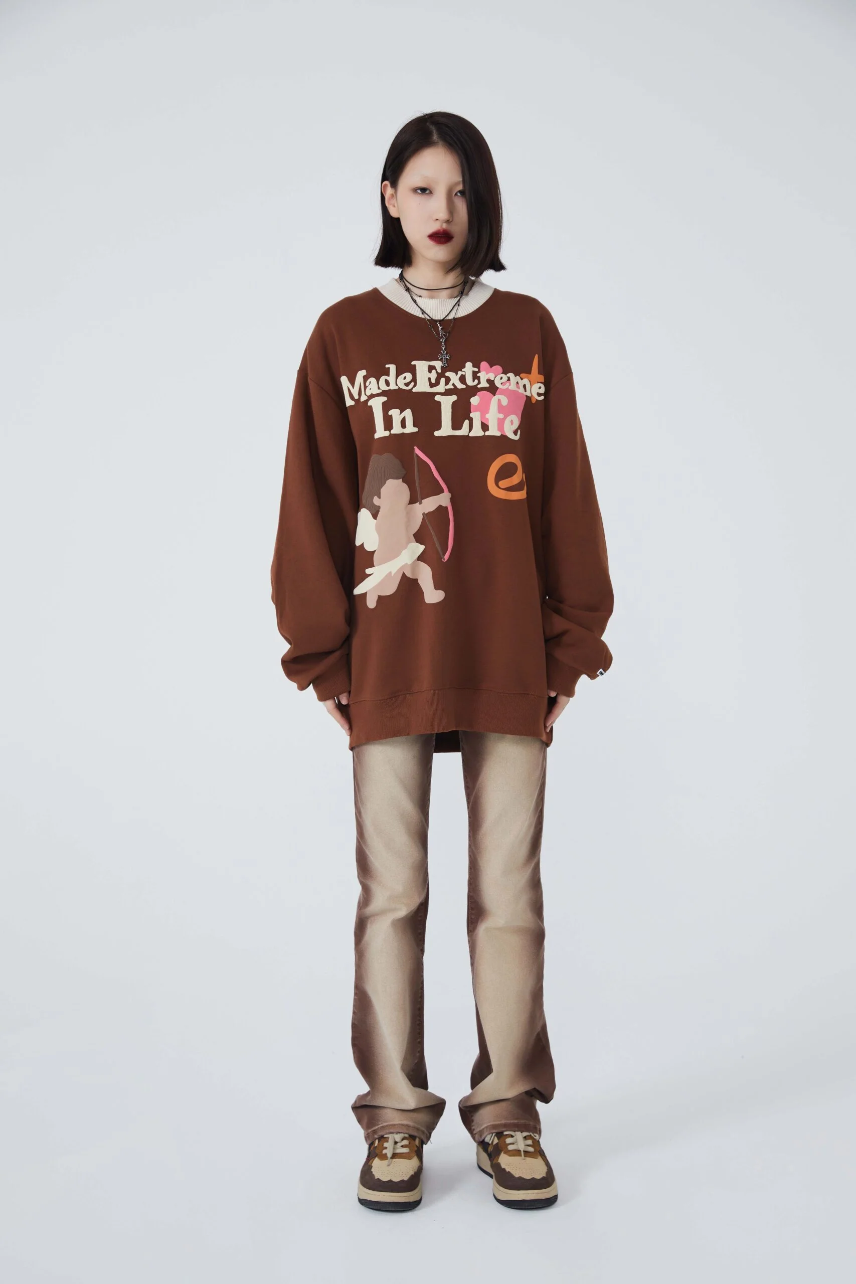 Arrow Cupid Sweatshirts Long-Sleeve