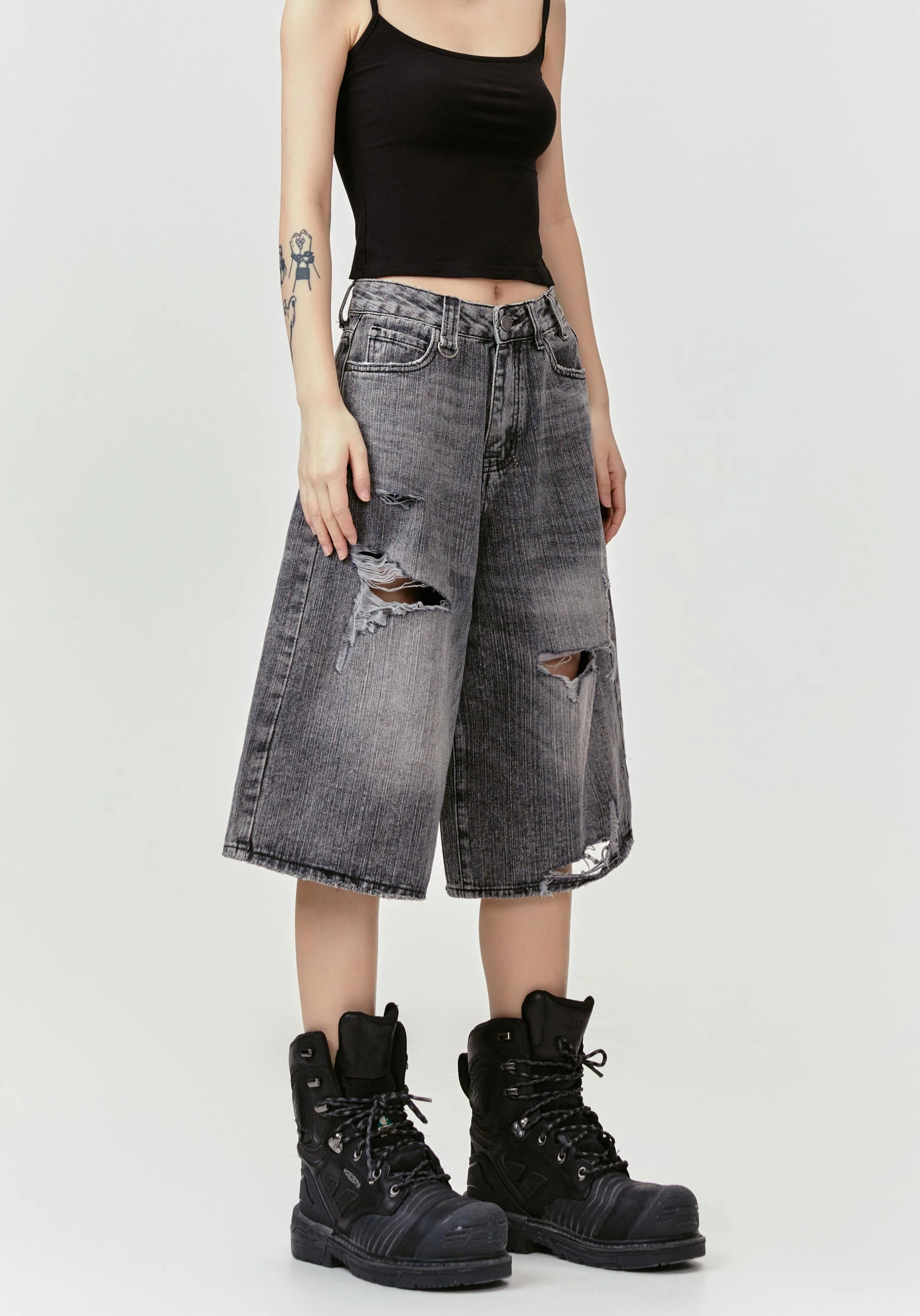 Woke Up Jeans Capri Pants