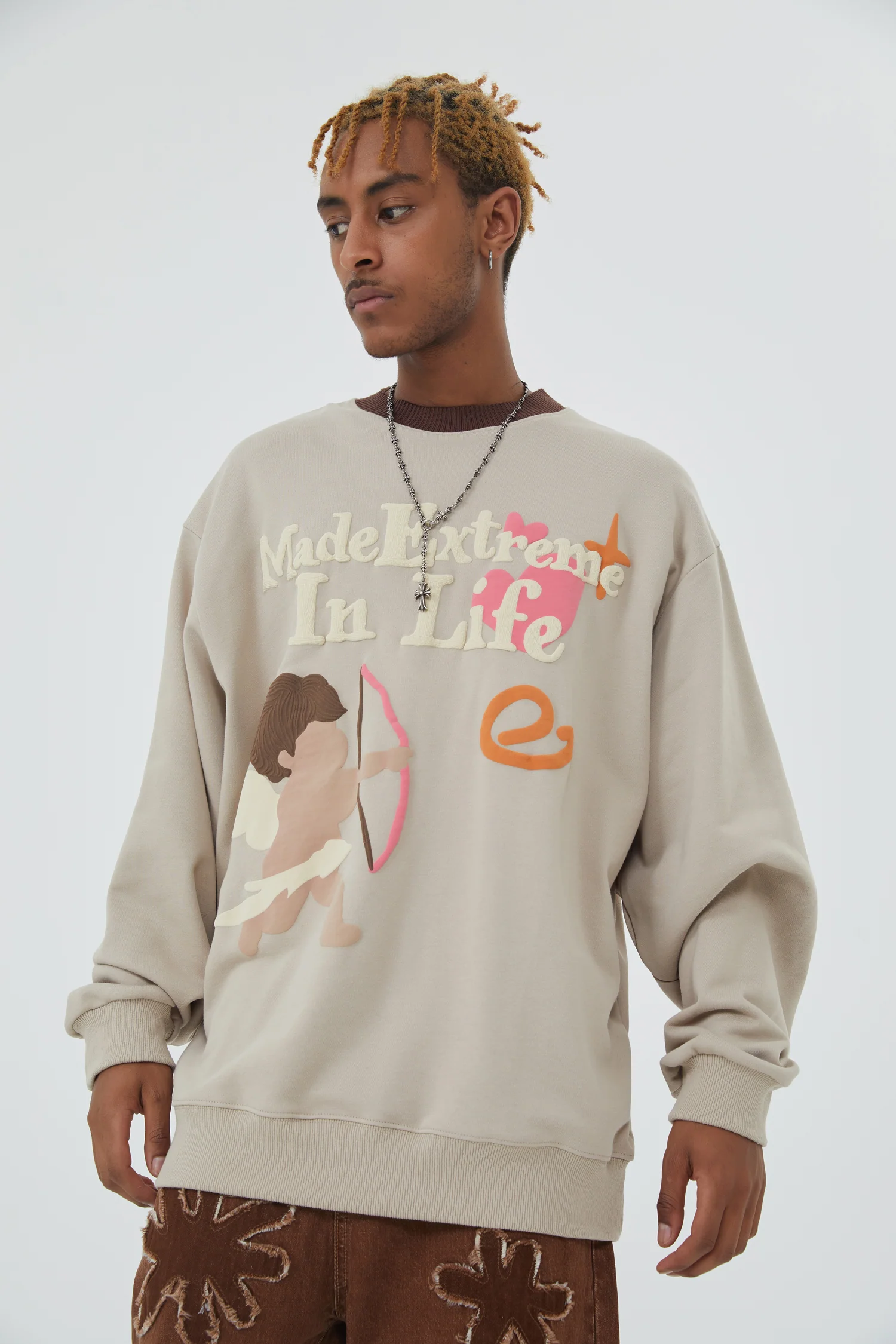 Arrow Cupid Sweatshirts Long-Sleeve