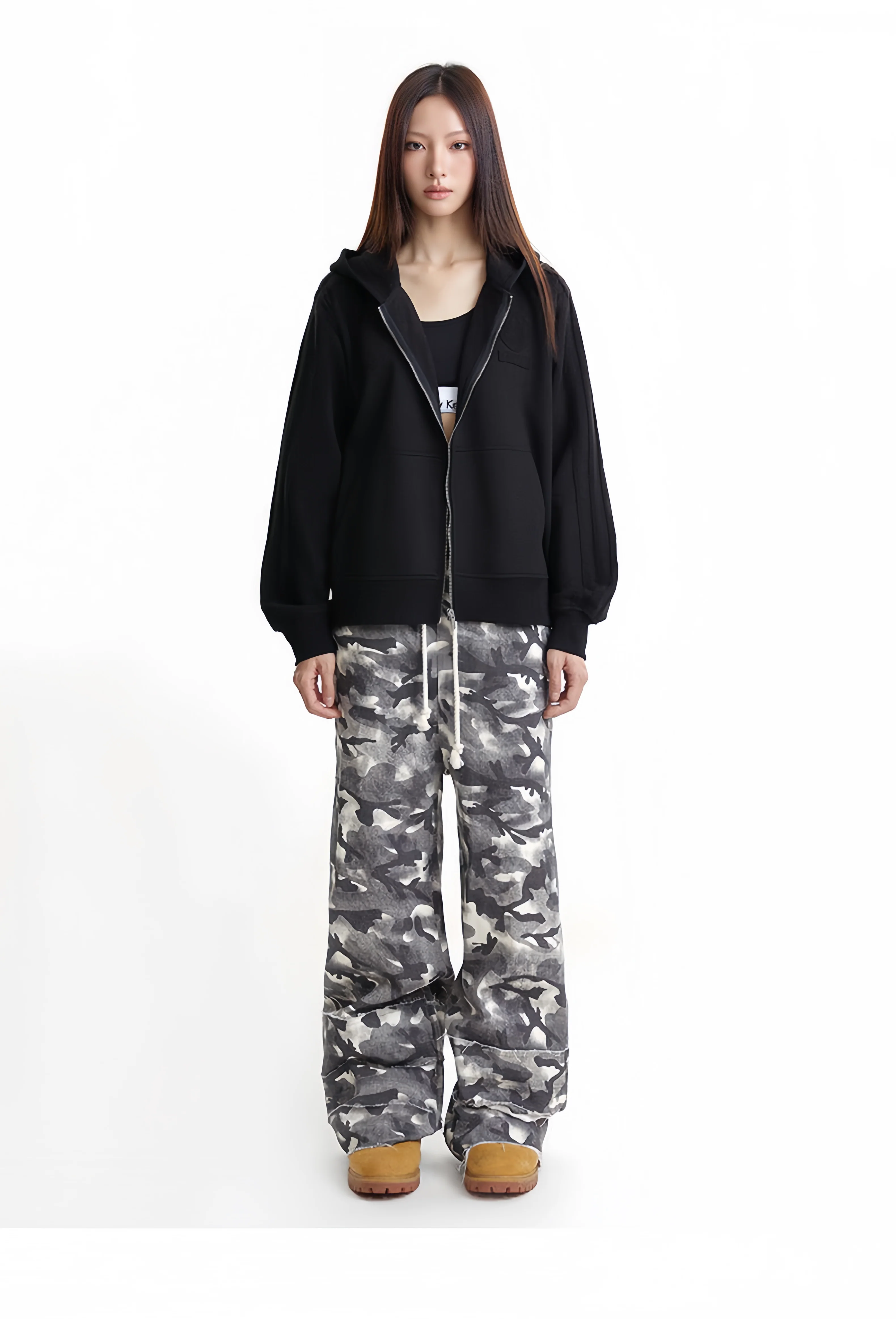 Salt And Pepper Hoodie Zip