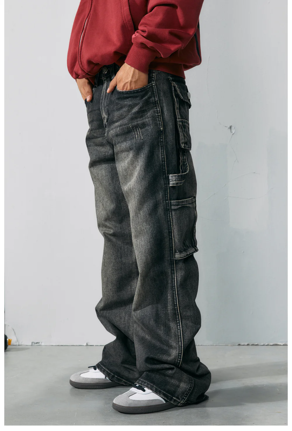 R69 Go Home If You Fear Jeans Pants