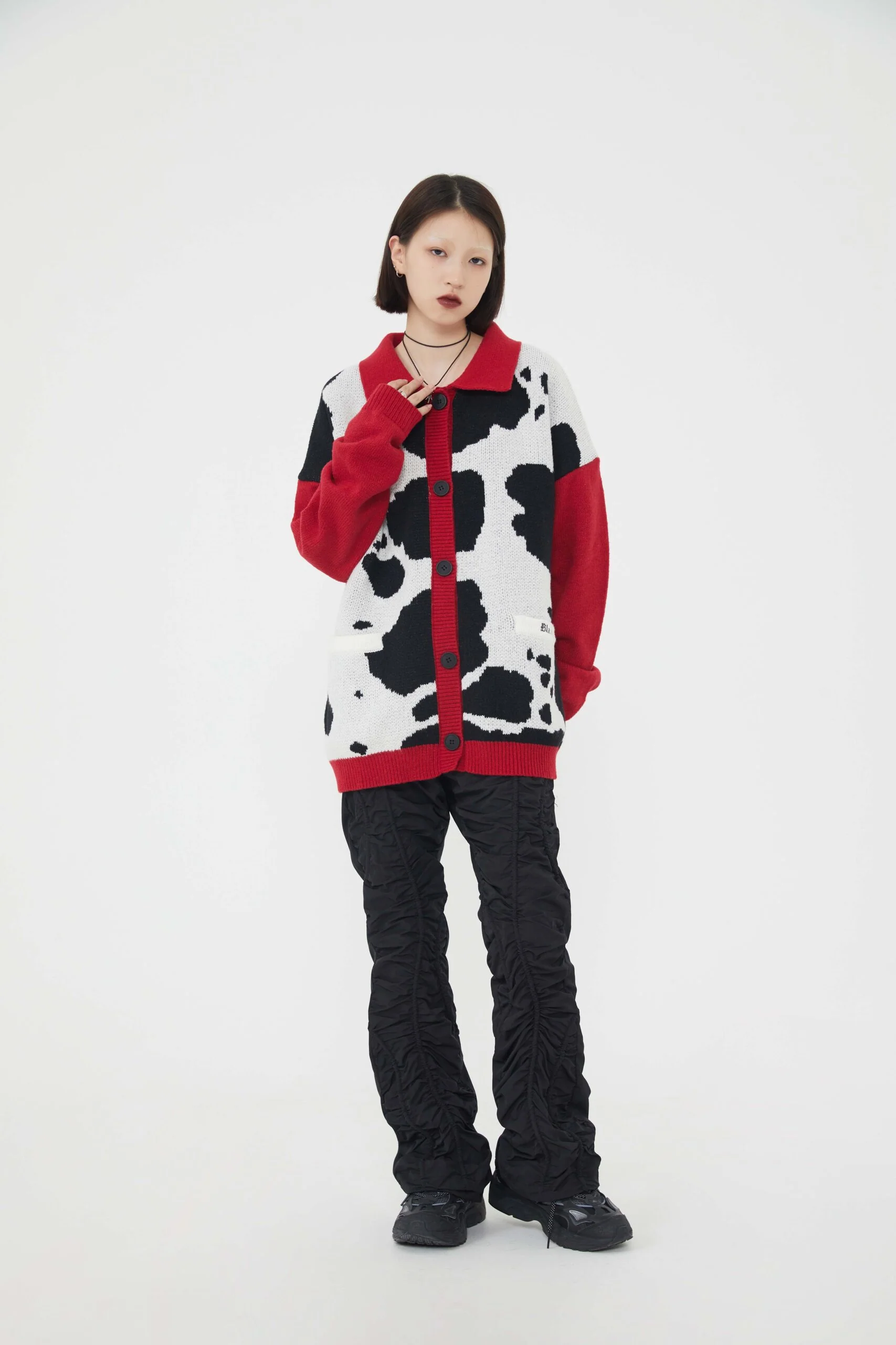 Dairy Cow Cardigan Knitwear