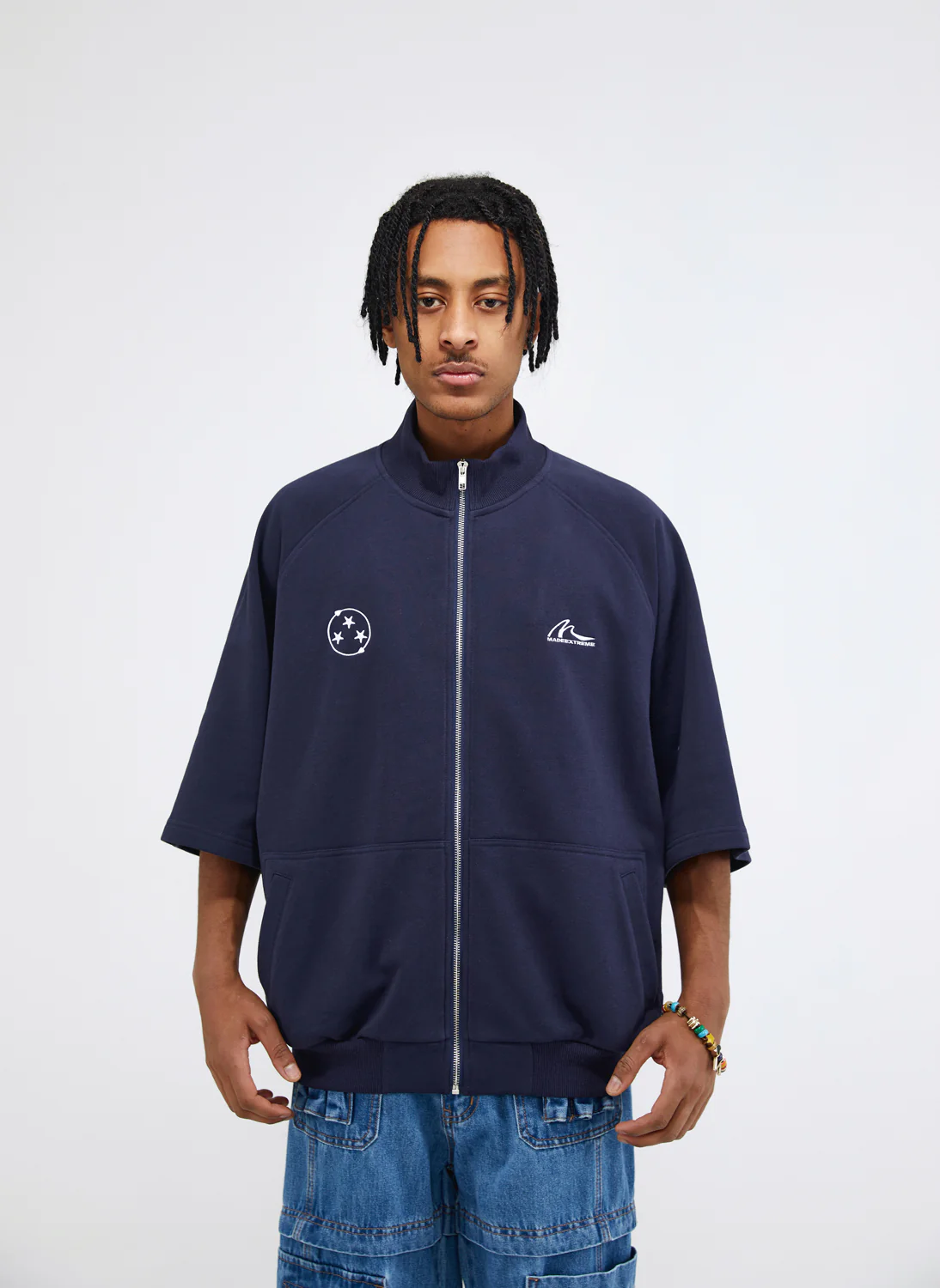 Threestars Zipper T-Shirt