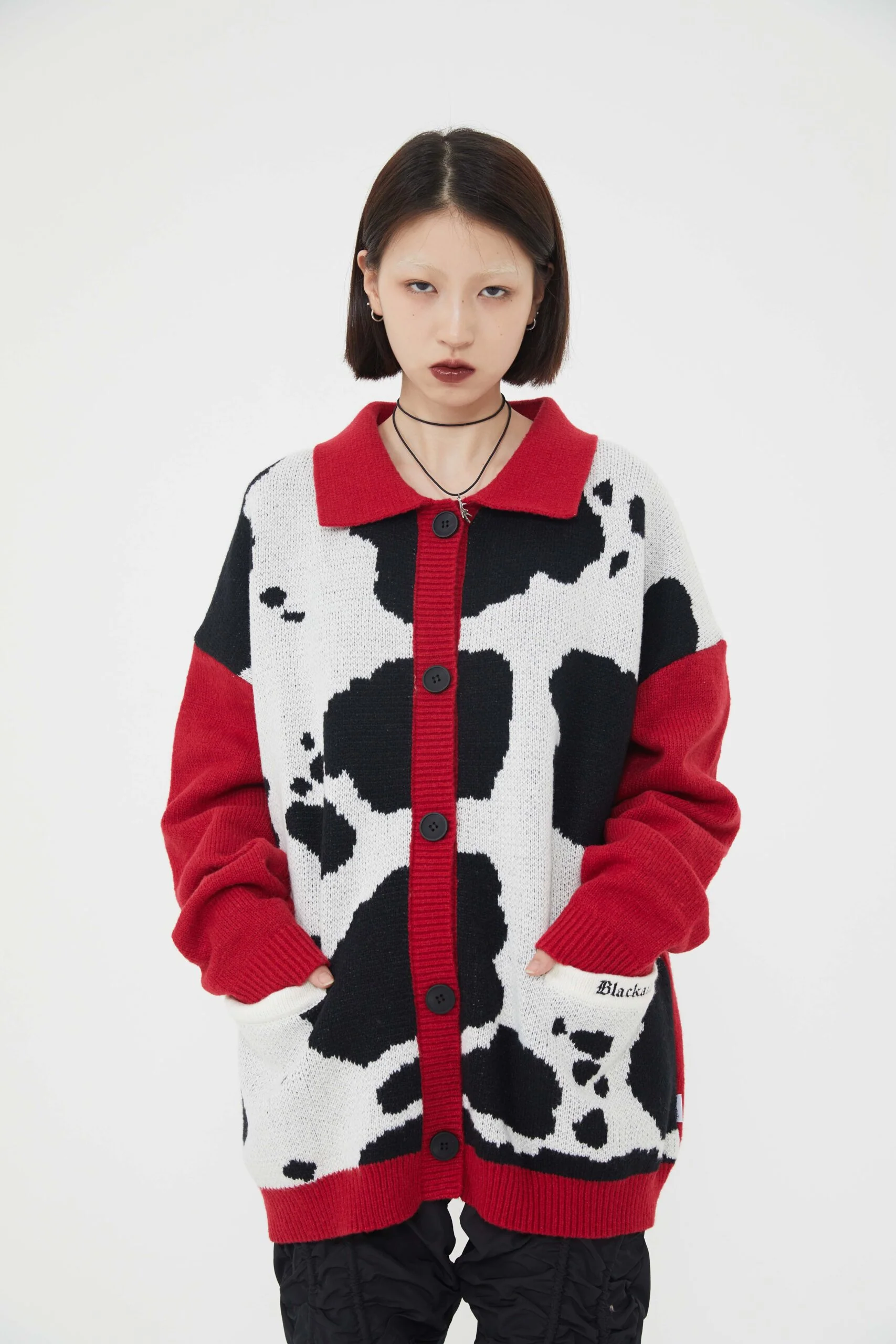 Dairy Cow Cardigan Knitwear