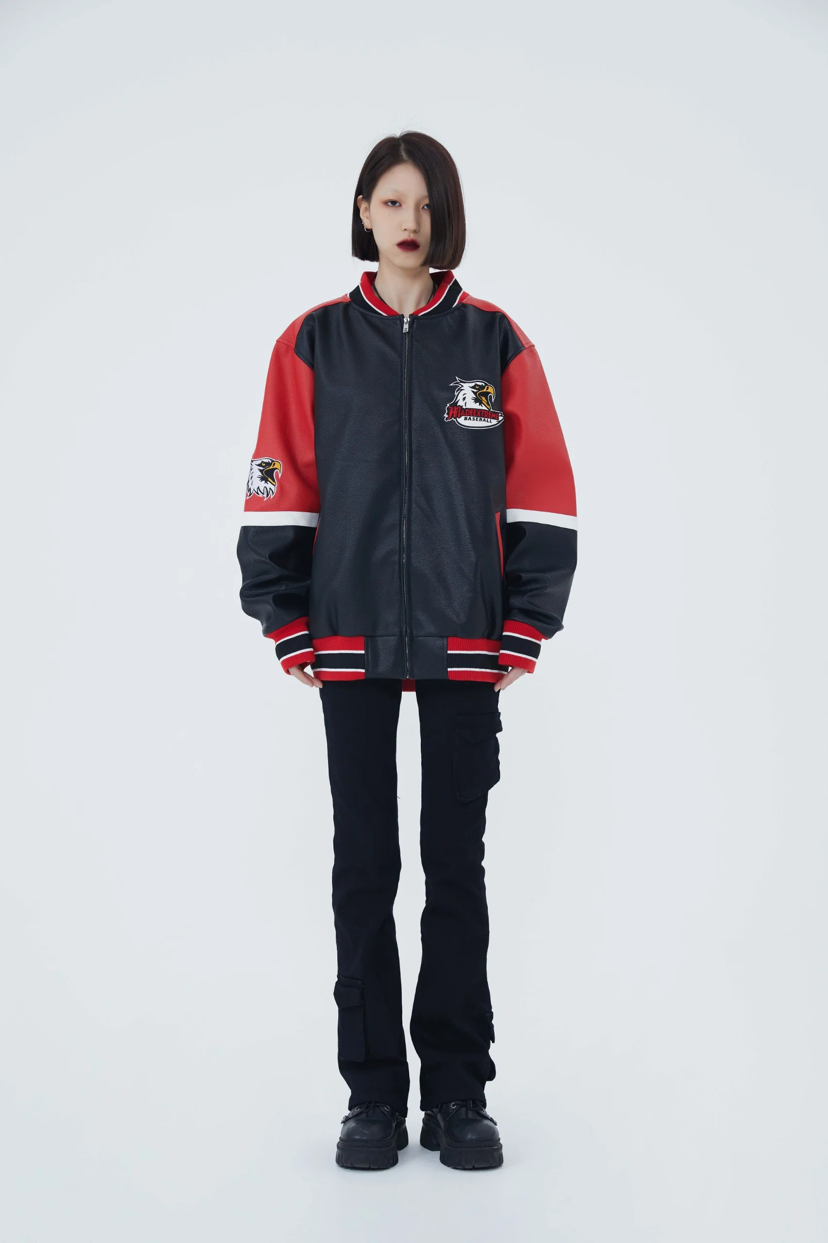 Eagles Leather Varsity Jacket