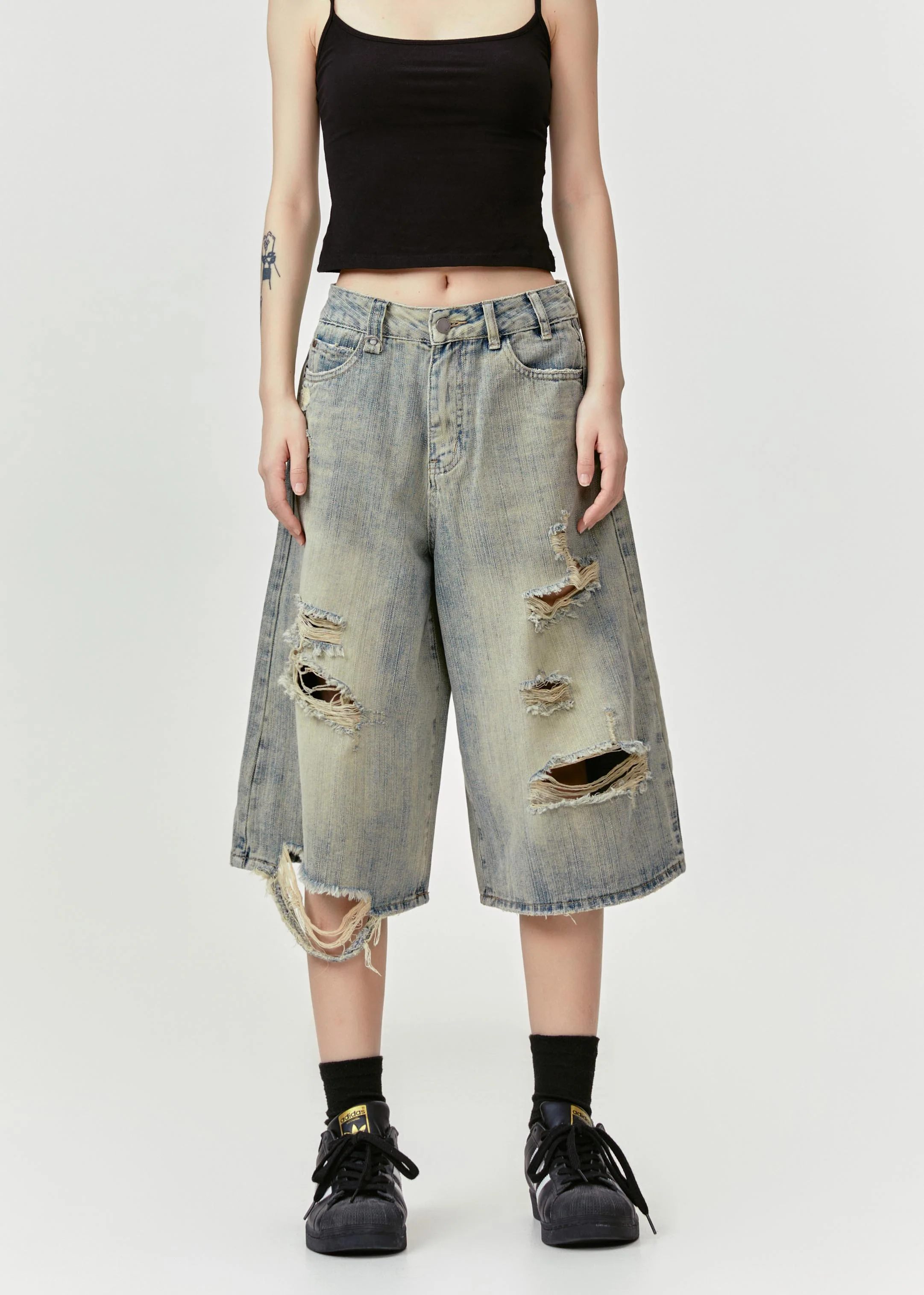 Woke Up Jeans Capri Pants